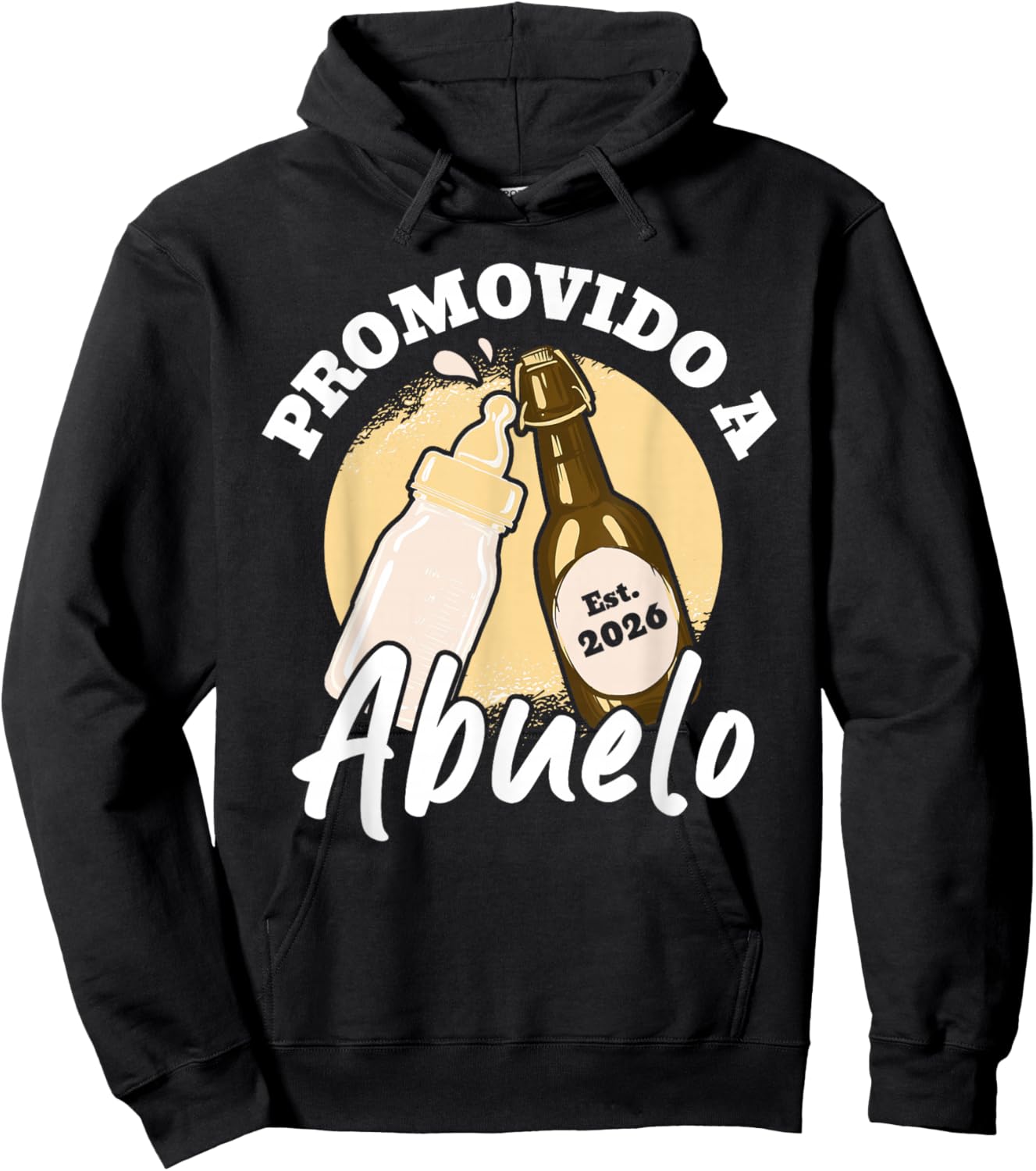 Abuelo Cargando Promovido A Abuelo 2026 Hoodie - Hoodie | Black
