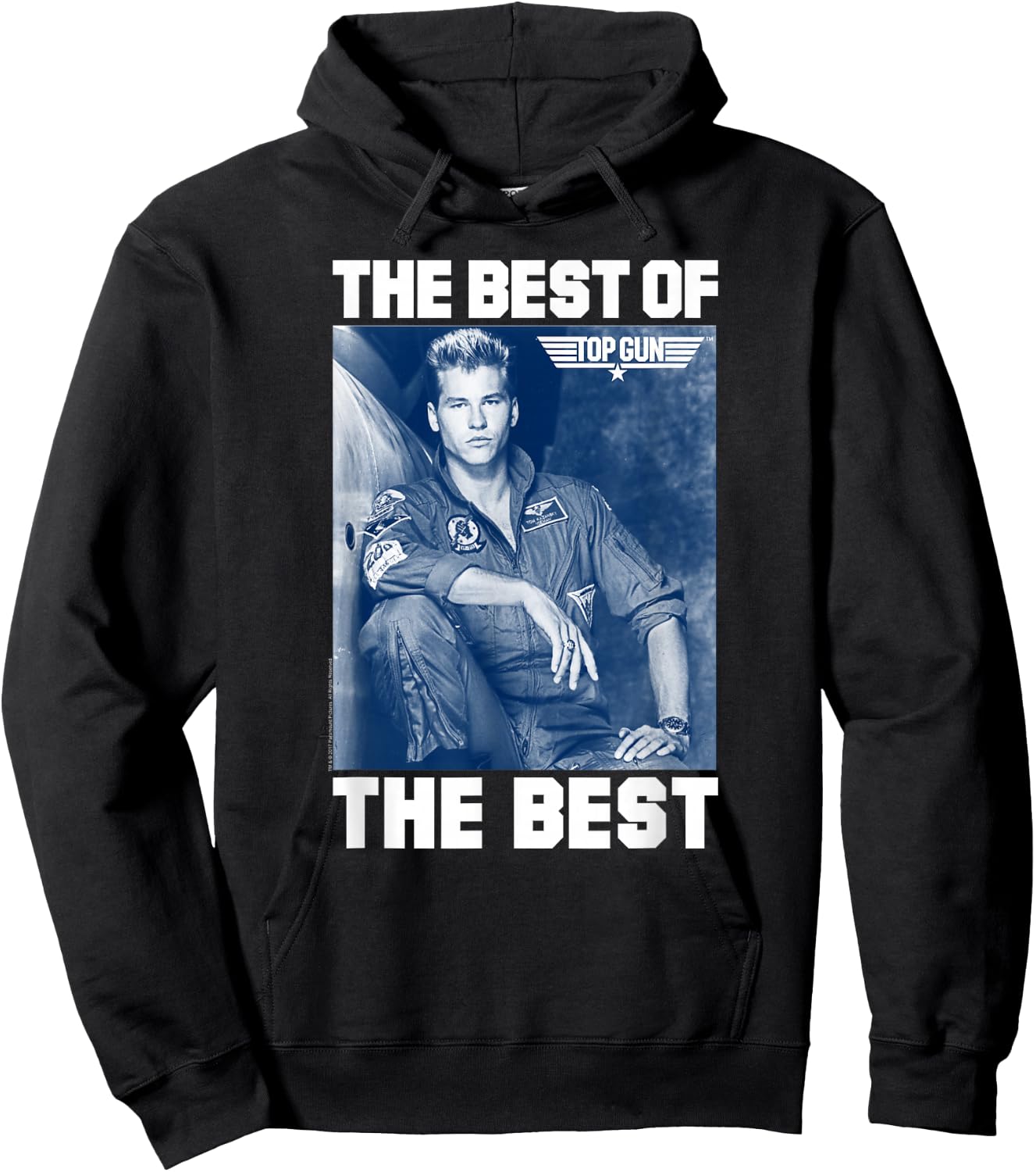 Top Gun The Best of The Best Iceman Blue Photo Action Movie Hoodie - Hoodie | Black