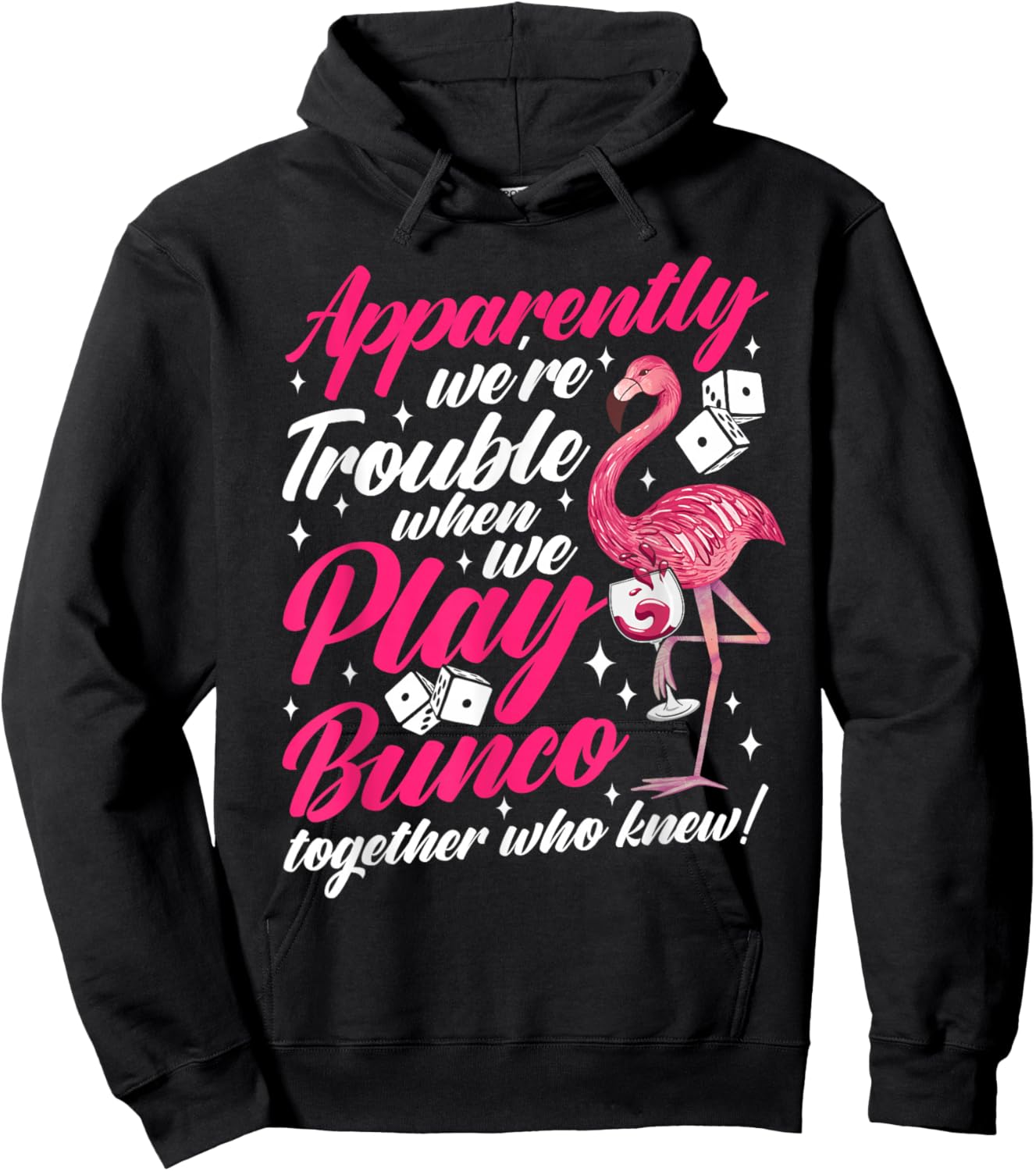 Bunco dice game funny bunco night Hoodie - Hoodie | Black