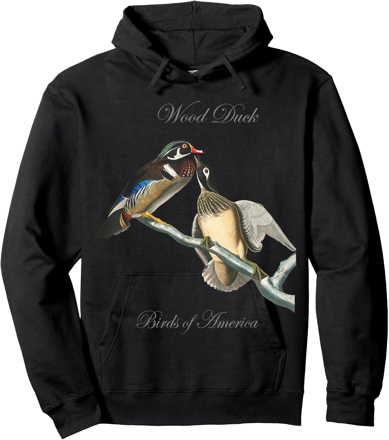 Wood Ducks - Birds of America Series Audubon Hoodie - Hoodie | Black