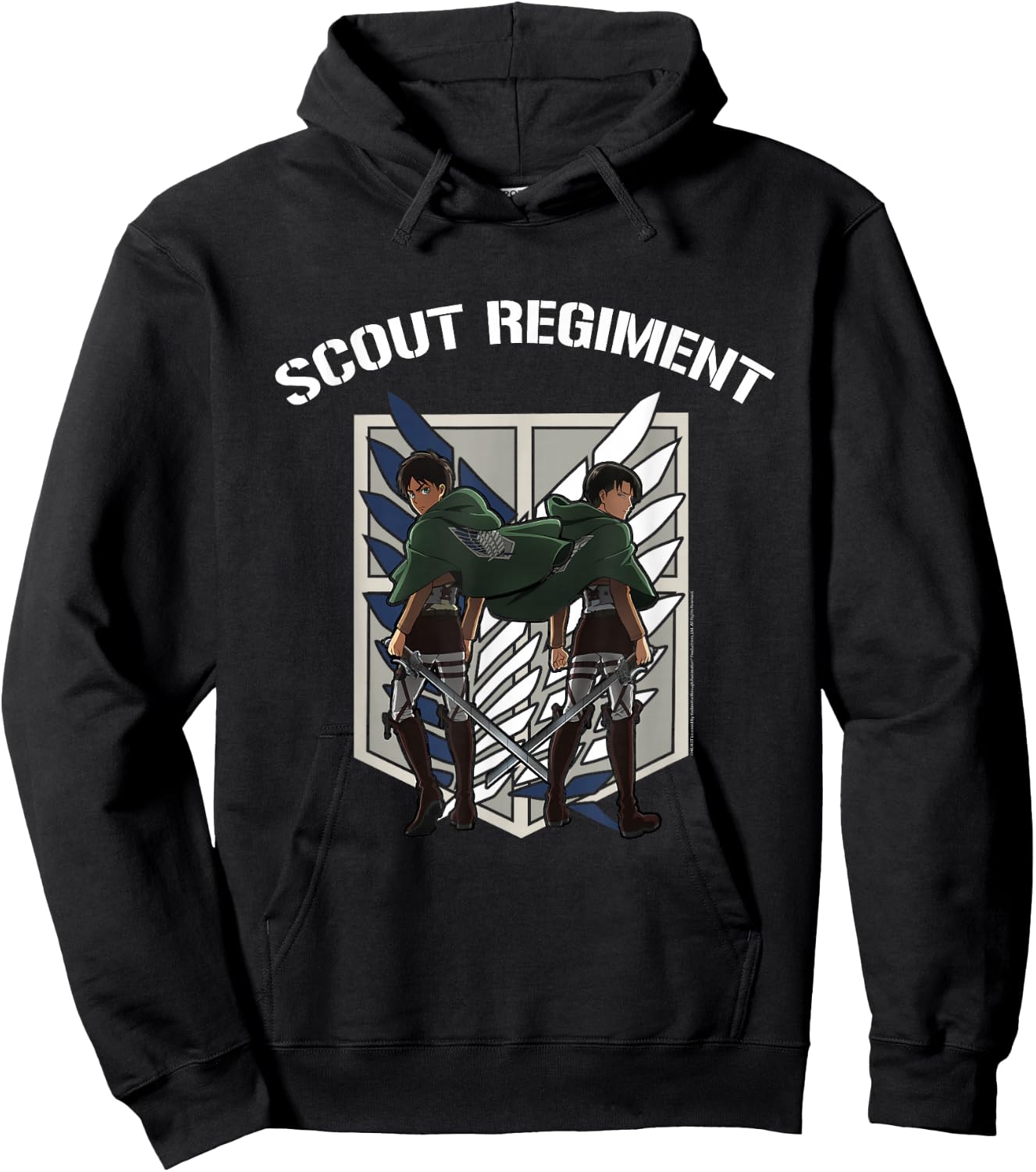 Attack on Titan Survey Corps Scout Regiment Anime Hoodie - Hoodie | Black