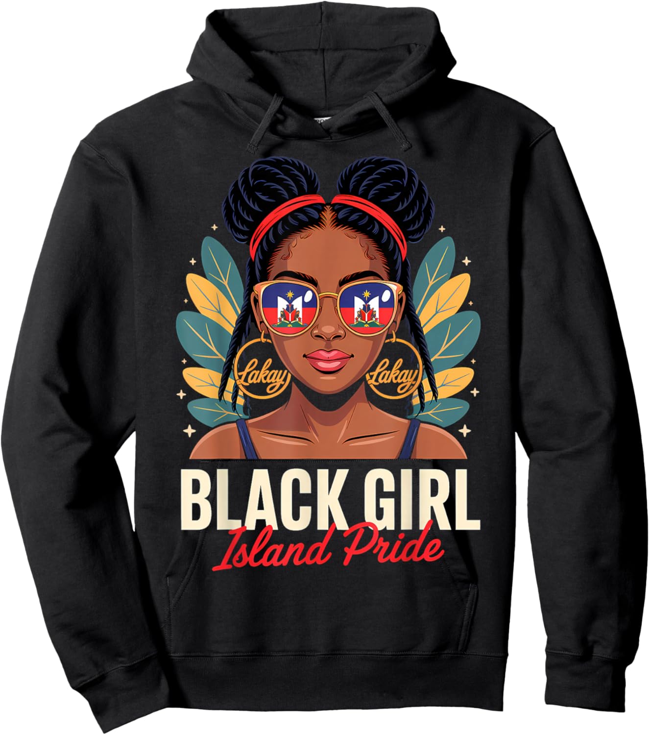 Haitian Princess Haiti Black Girl Haitian Roots Hoodie - Hoodie | Black
