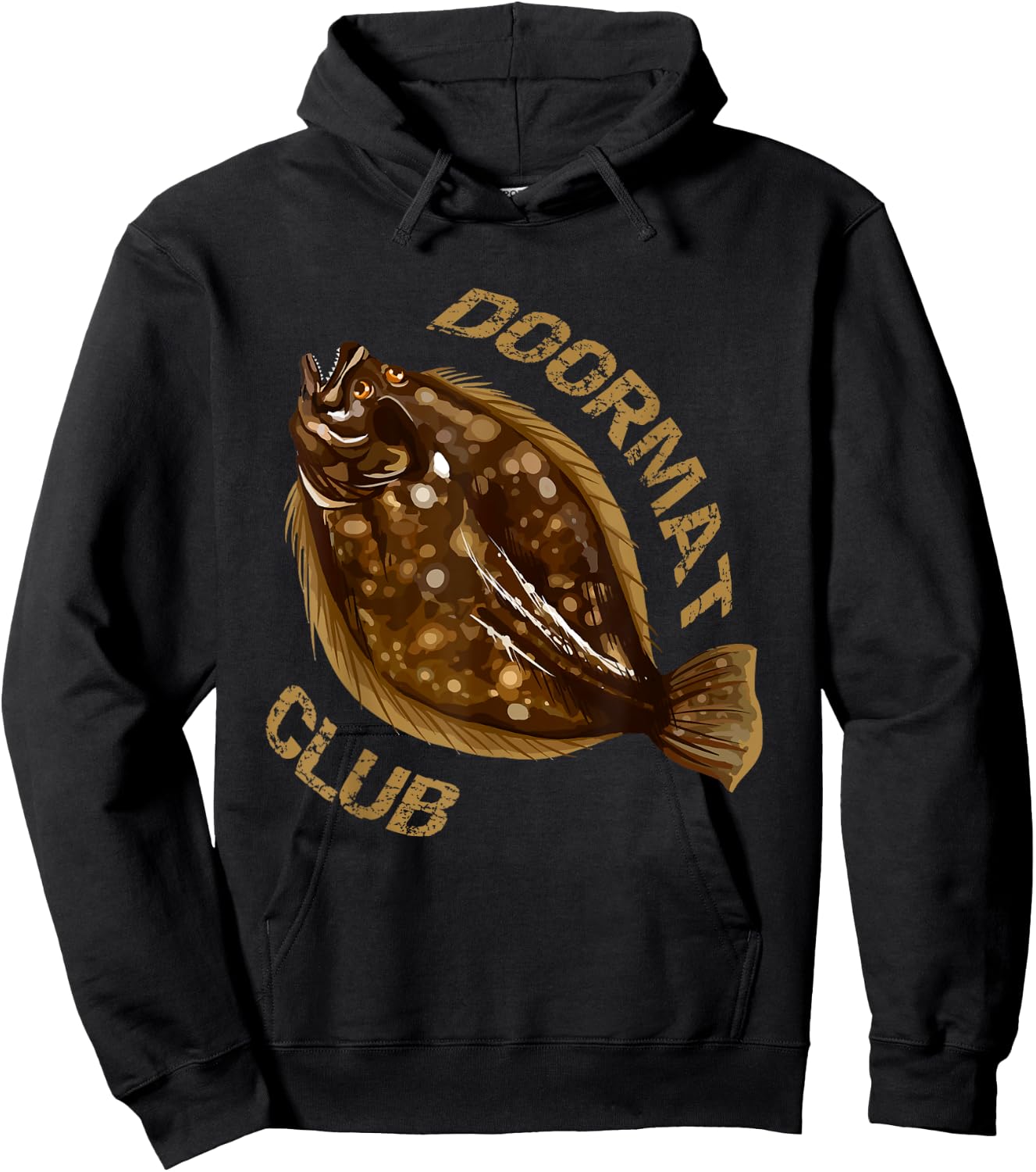 Doormat Club Summer Flounder Fishing Hoodie - Hoodie | Black