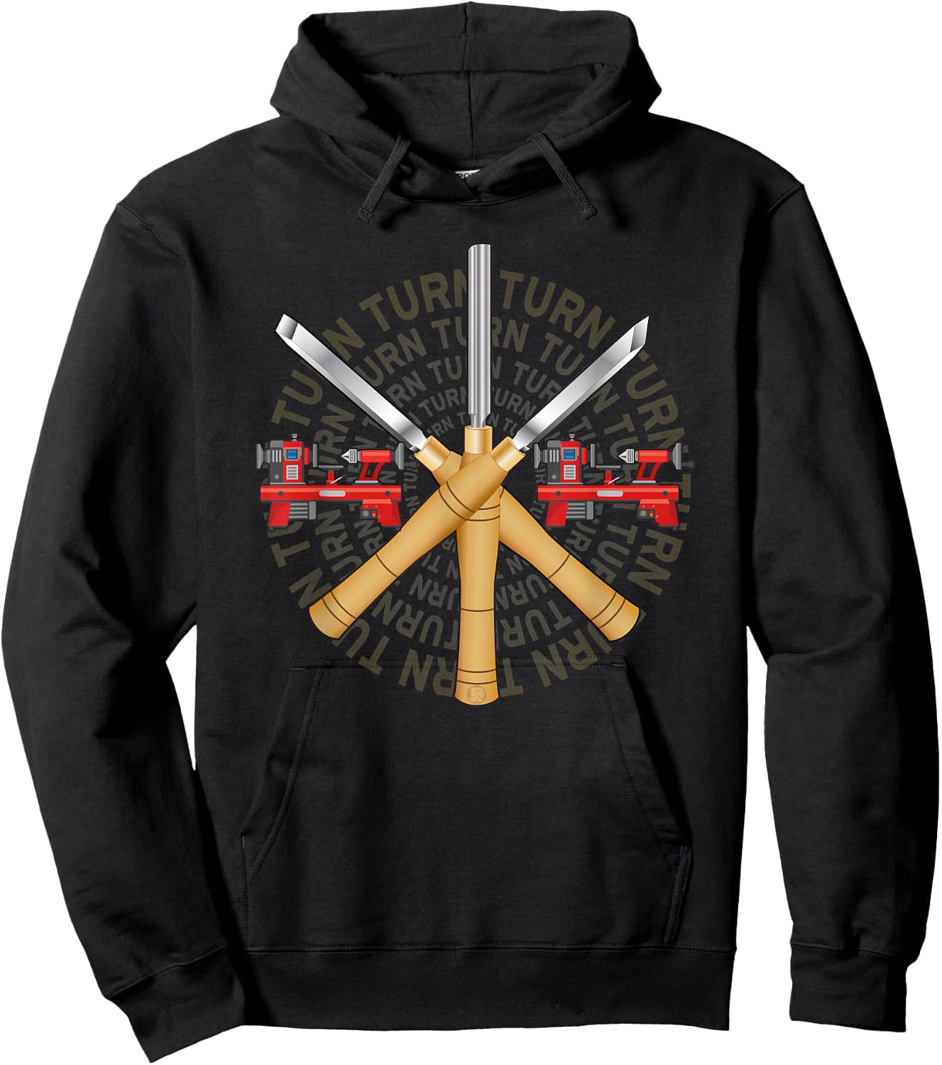 Ultimate Woodturner's with Lathe Chisel Gouge Skew Hoodie - Hoodie | Black