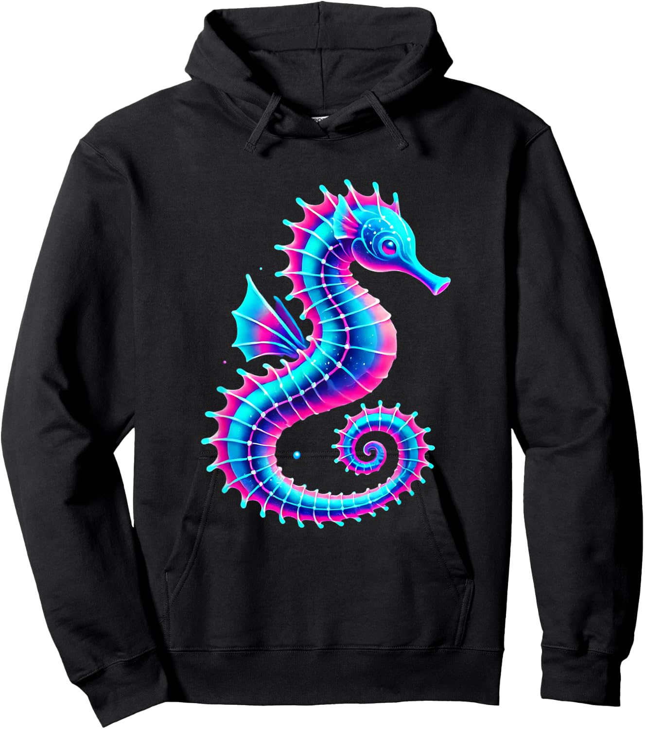 Sea horse Bright, Zesty s Deep Sea Fishing Hoodie - Hoodie | Black