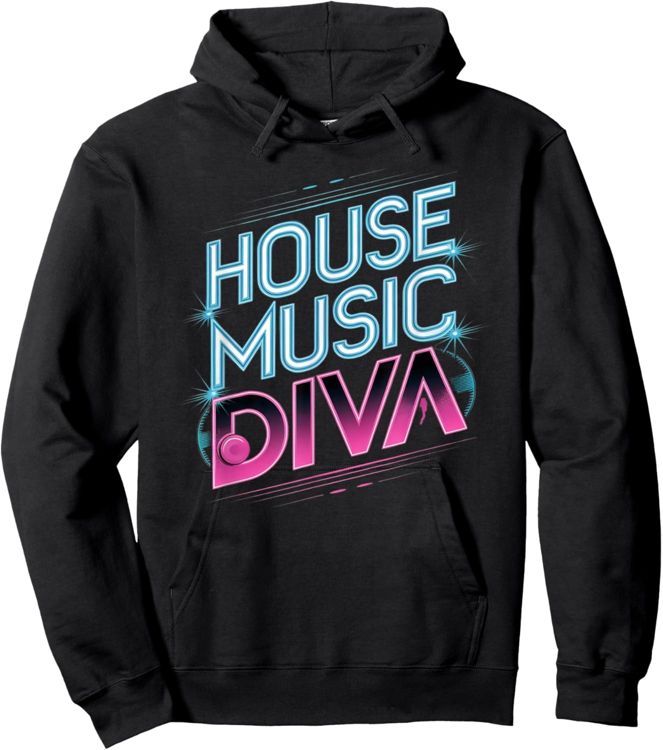House Music Diva Hoodie - Hoodie | Black