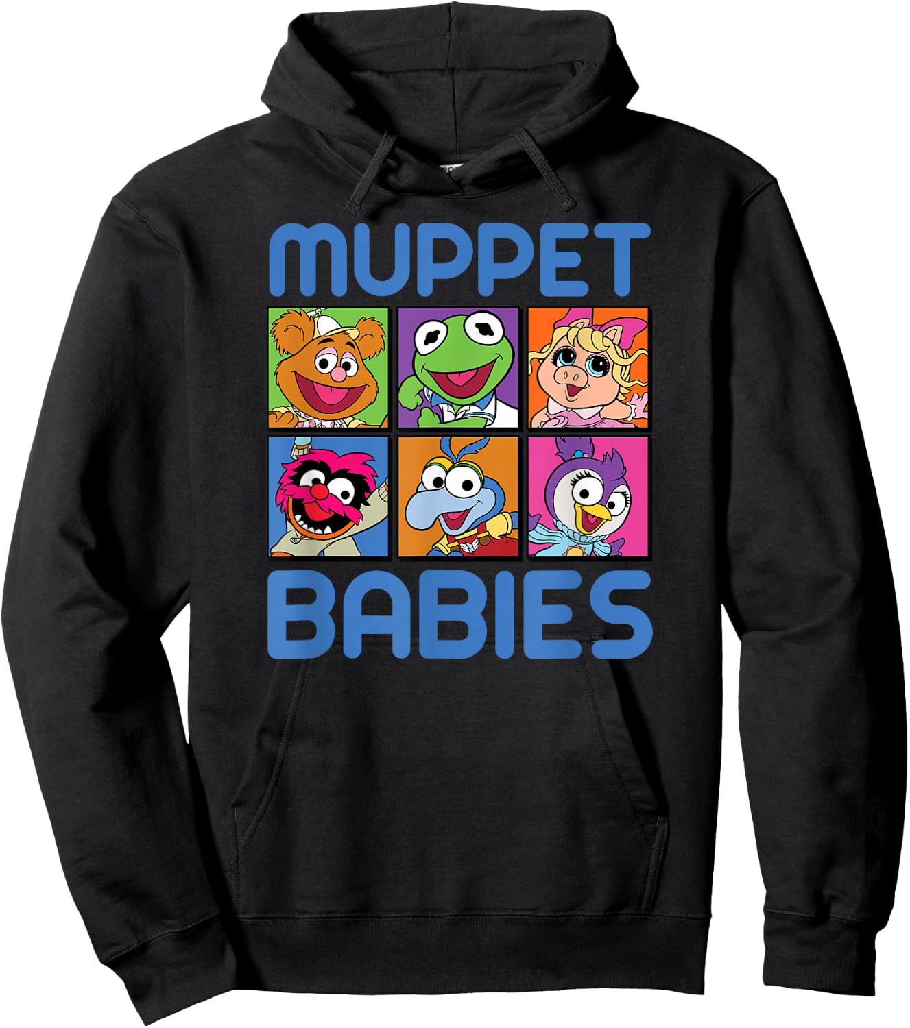 Disney - Muppet Babies Squares Hoodie - Hoodie | Black
