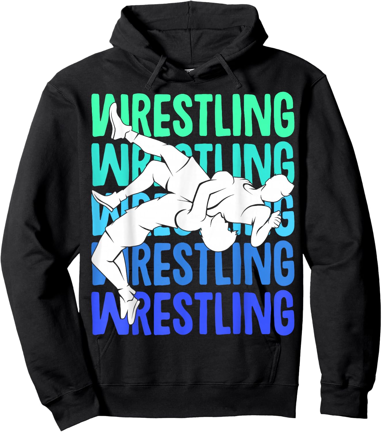 Wrestler Wrestling Men Boys Kids Hoodie - Hoodie | Black