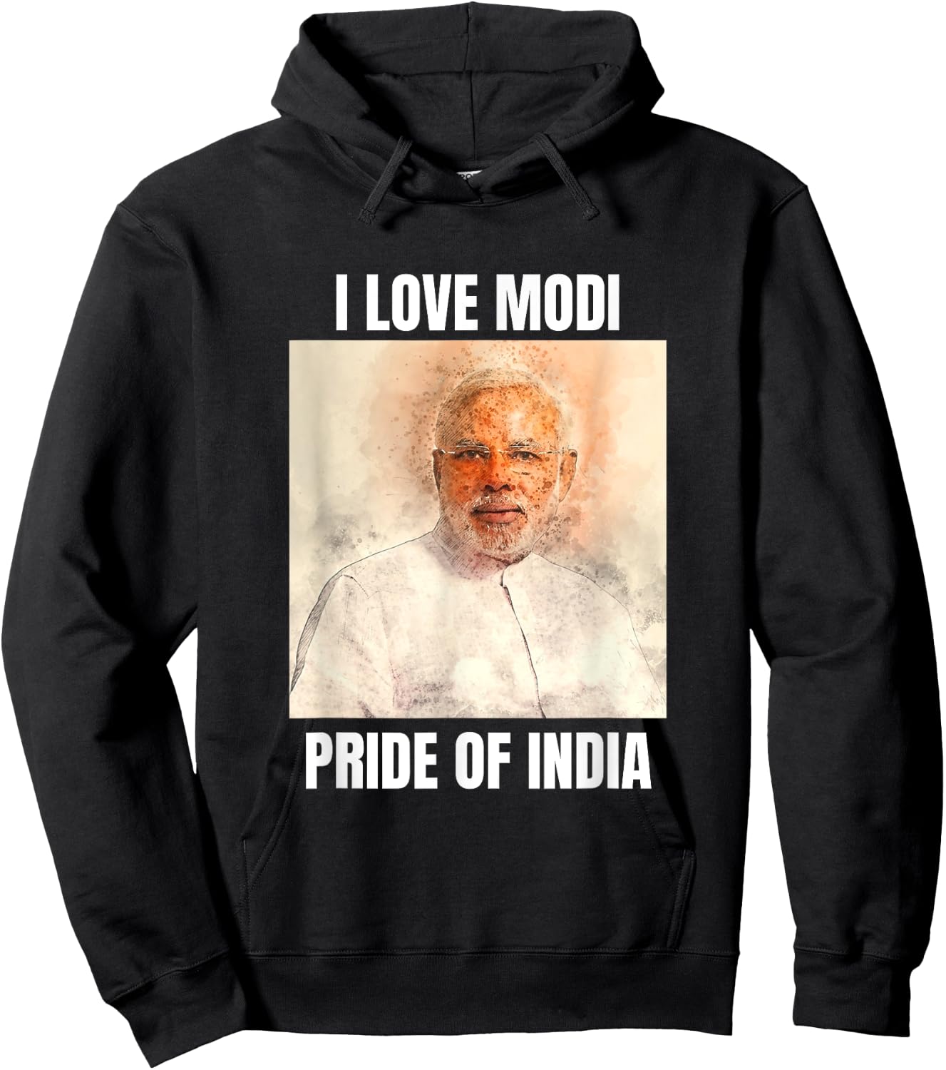 Narendra Modi - Pride of India - I Love Modi Hoodie - Hoodie | Black
