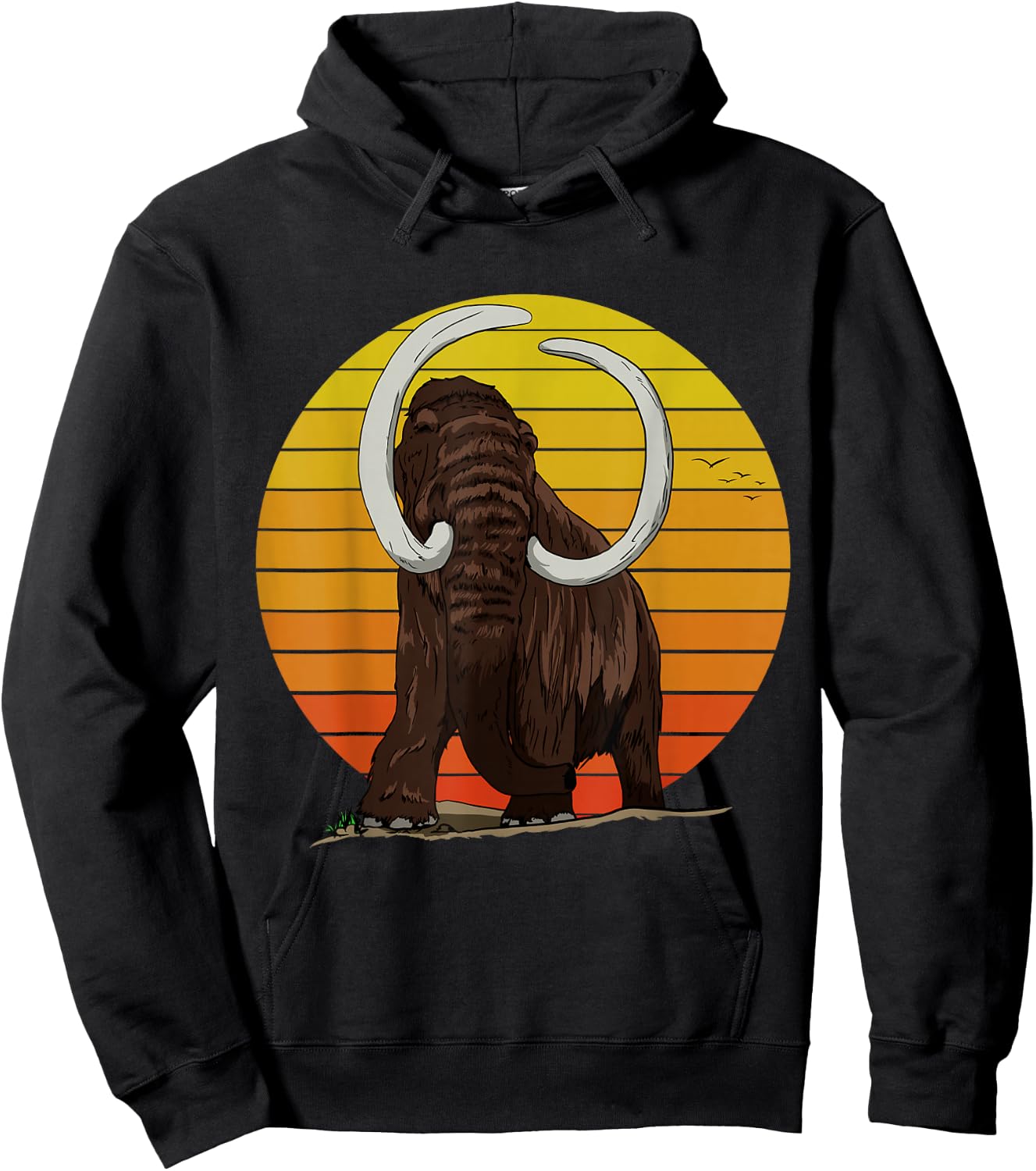 Woolly Elephant with big Ice Age Sun Gift for Mammoths Hoodie - Hoodie | Black