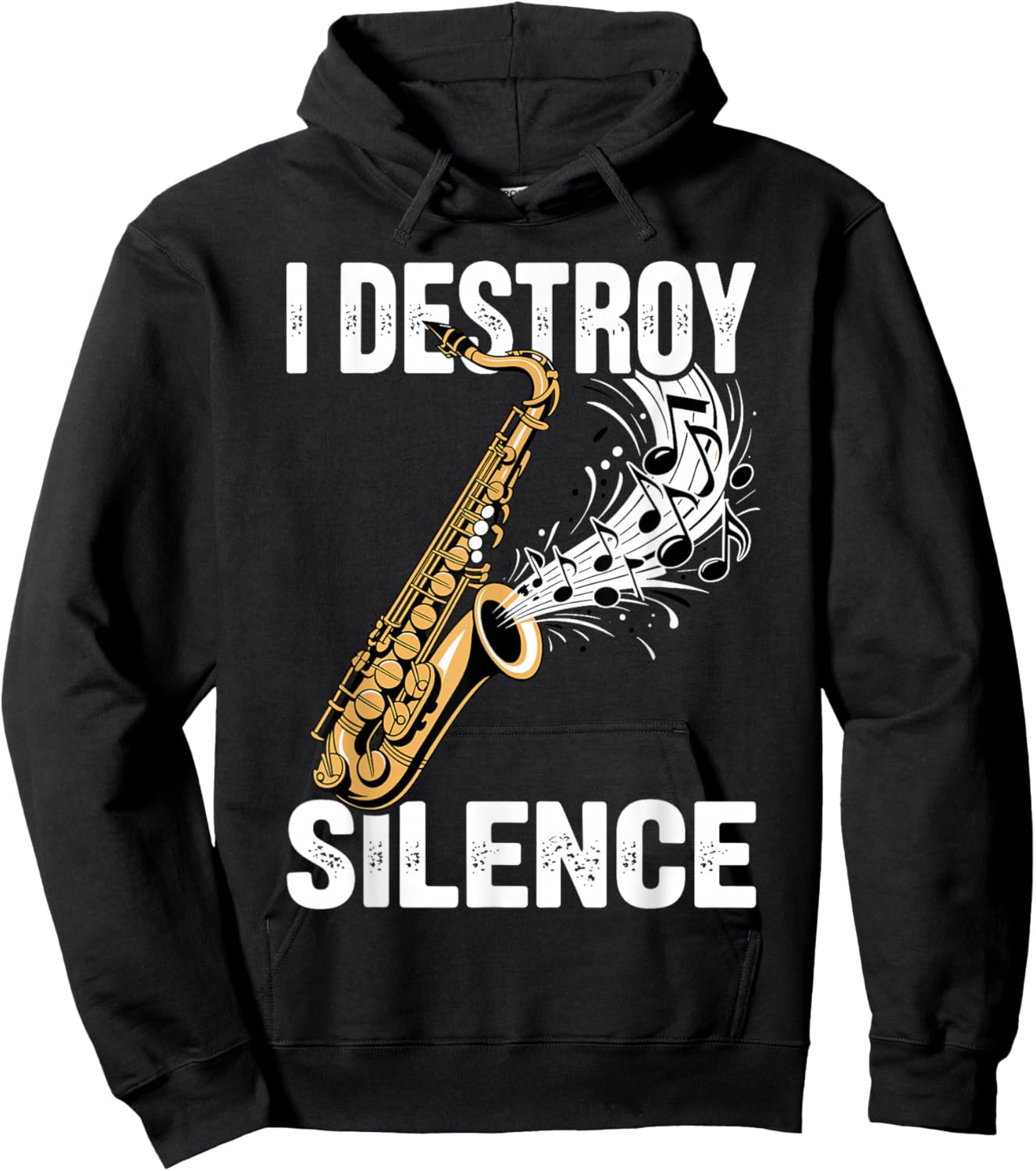 Saxophone Art Women Saxophone Player Jazz Music Sax Hoodie - Hoodie | Black