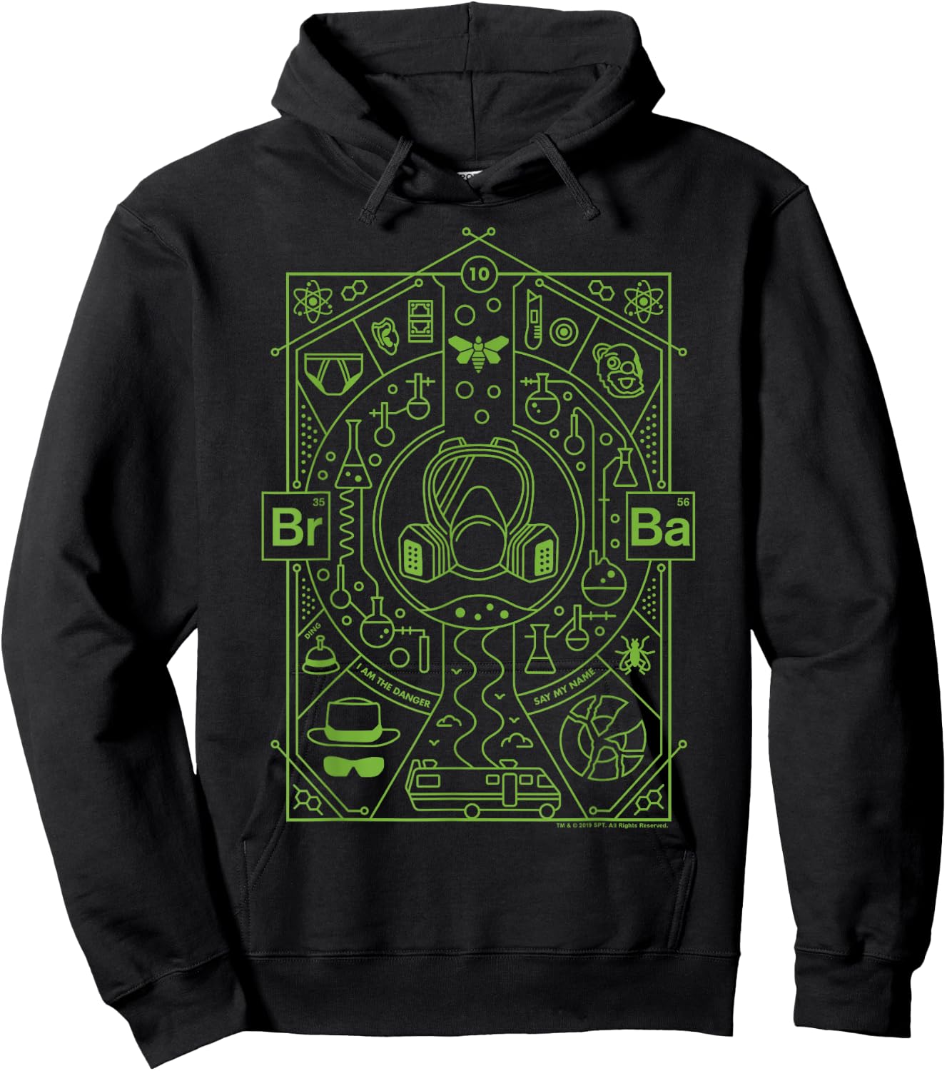 Breaking Bad 10th Anniversary I Am The Danger Collage Poster Short Sleeve Hoodie - Hoodie | Black