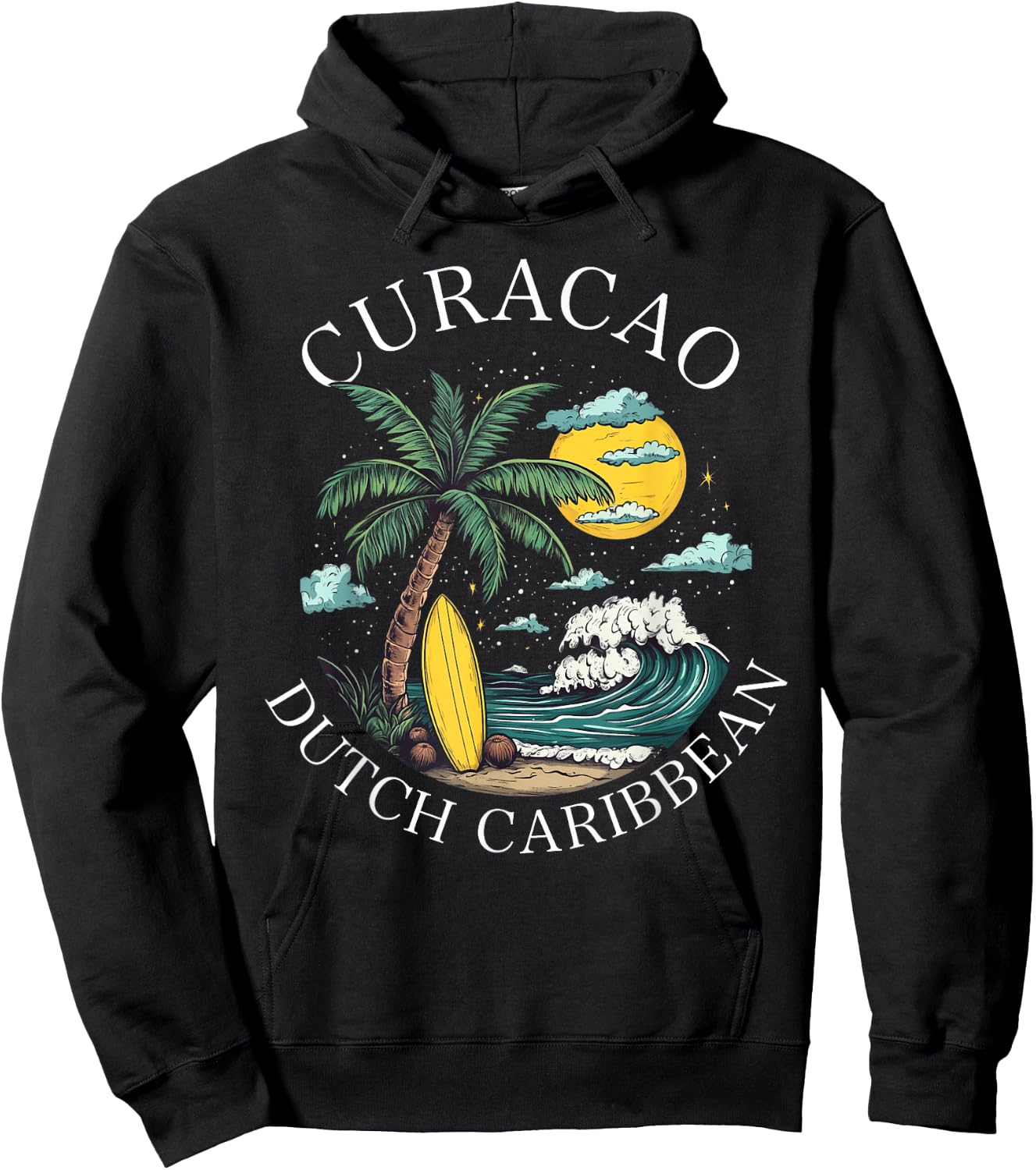 Curacao Caribbean Dutch Souvenir Vacation Reminder Men Women Hoodie - Hoodie | Black