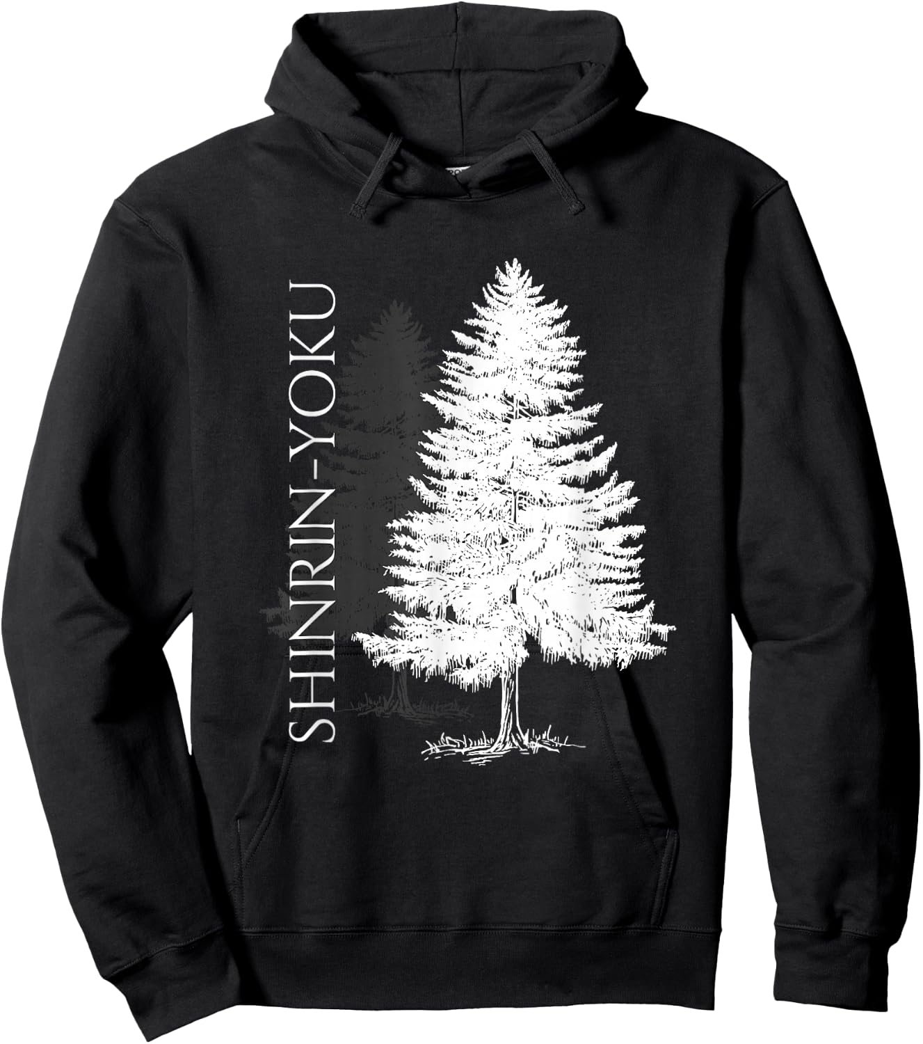Shinrin-Yoku Forest Bathing Hoodie - Hoodie | Black
