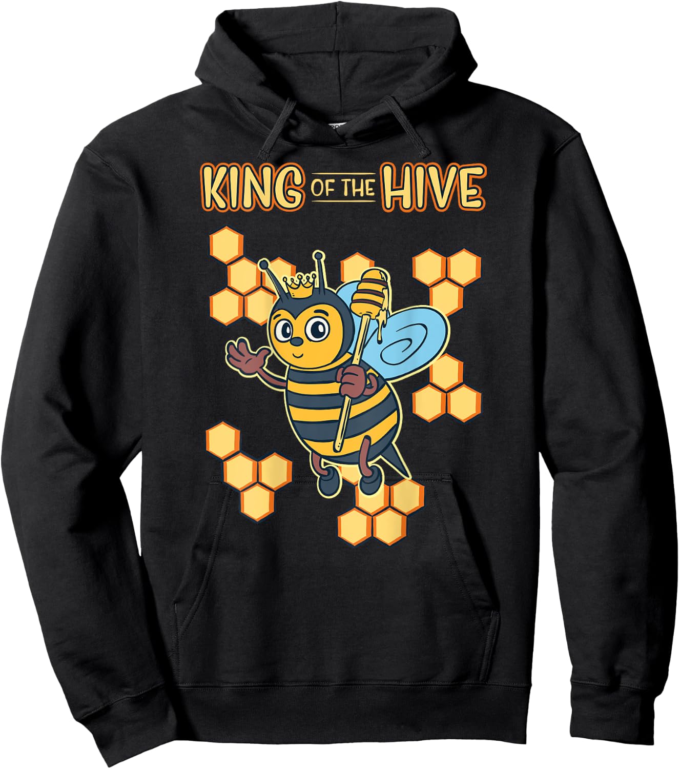 King of The Hive, Beekeeping , Bee keeper Hoodie - Hoodie | Black