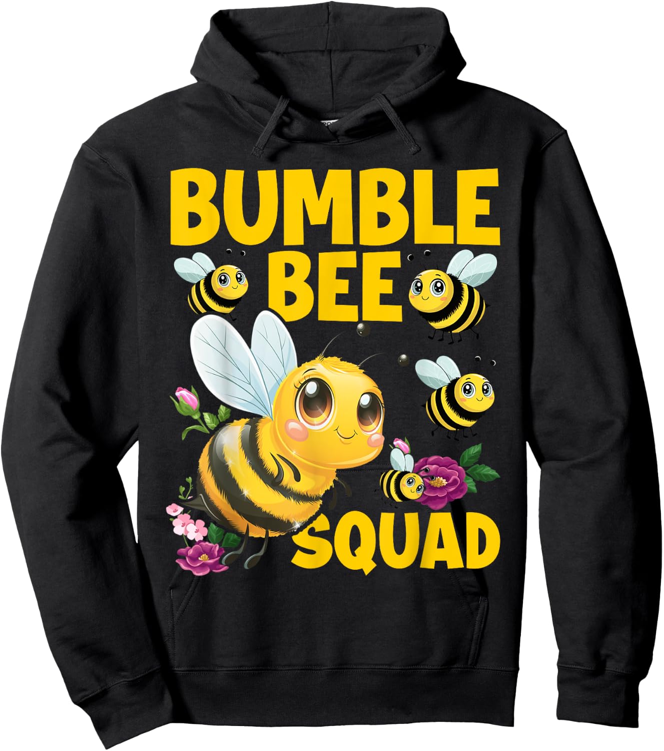 Bumble Bee Squad Bumblebee Team Group Family Hoodie - Hoodie | Black
