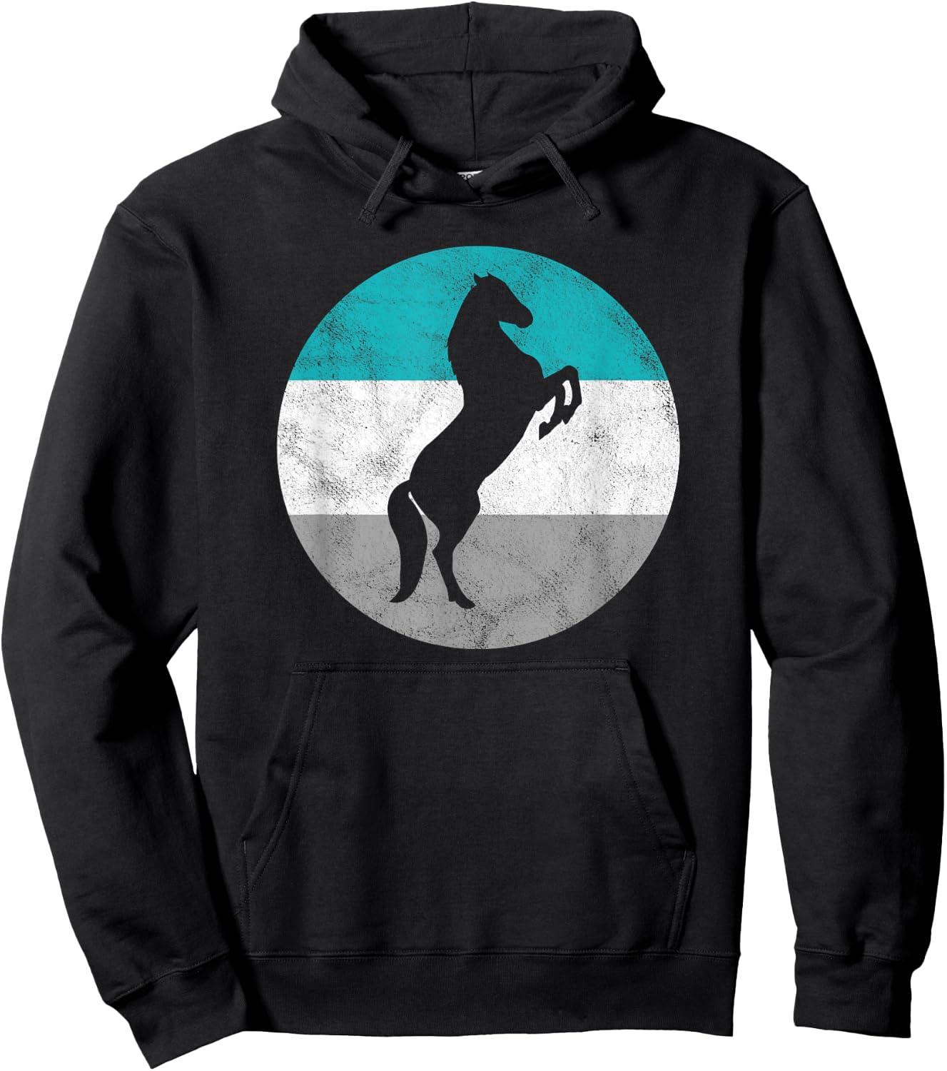 Wild Stallion Horse Gift Shirt Women Boys & Girls Hoodie - Hoodie | Black