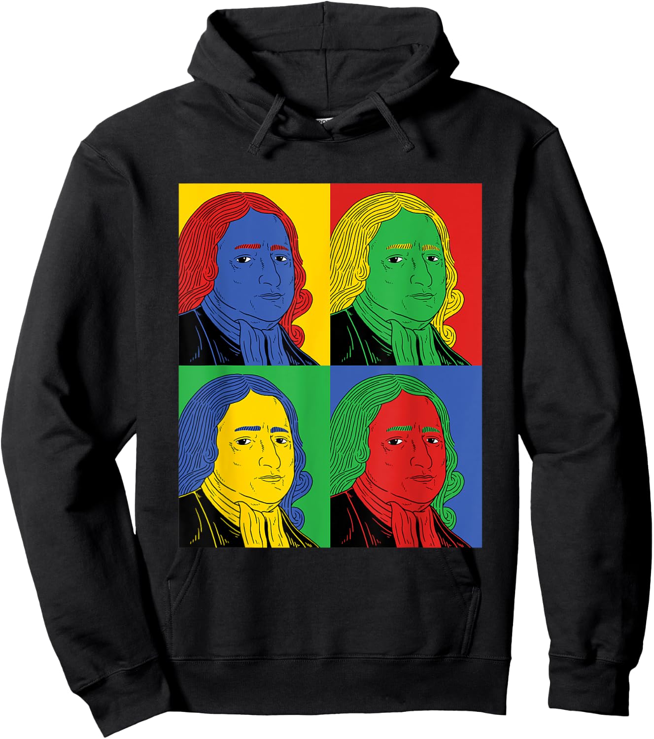 John Wesley Pop Art - Retro History Hoodie - Hoodie | Black