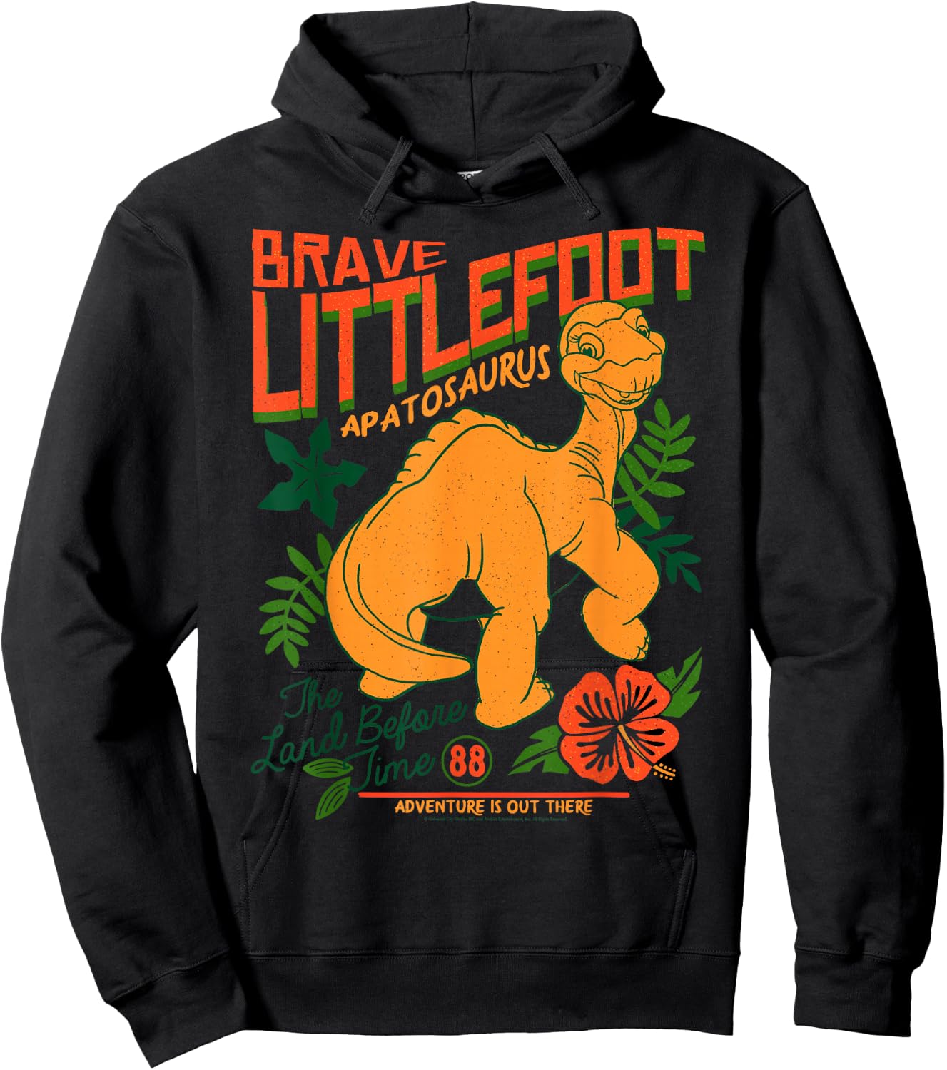 Land Before Time Brave Littlefoot Adventure is Out There Small Hoodie - Hoodie | Black