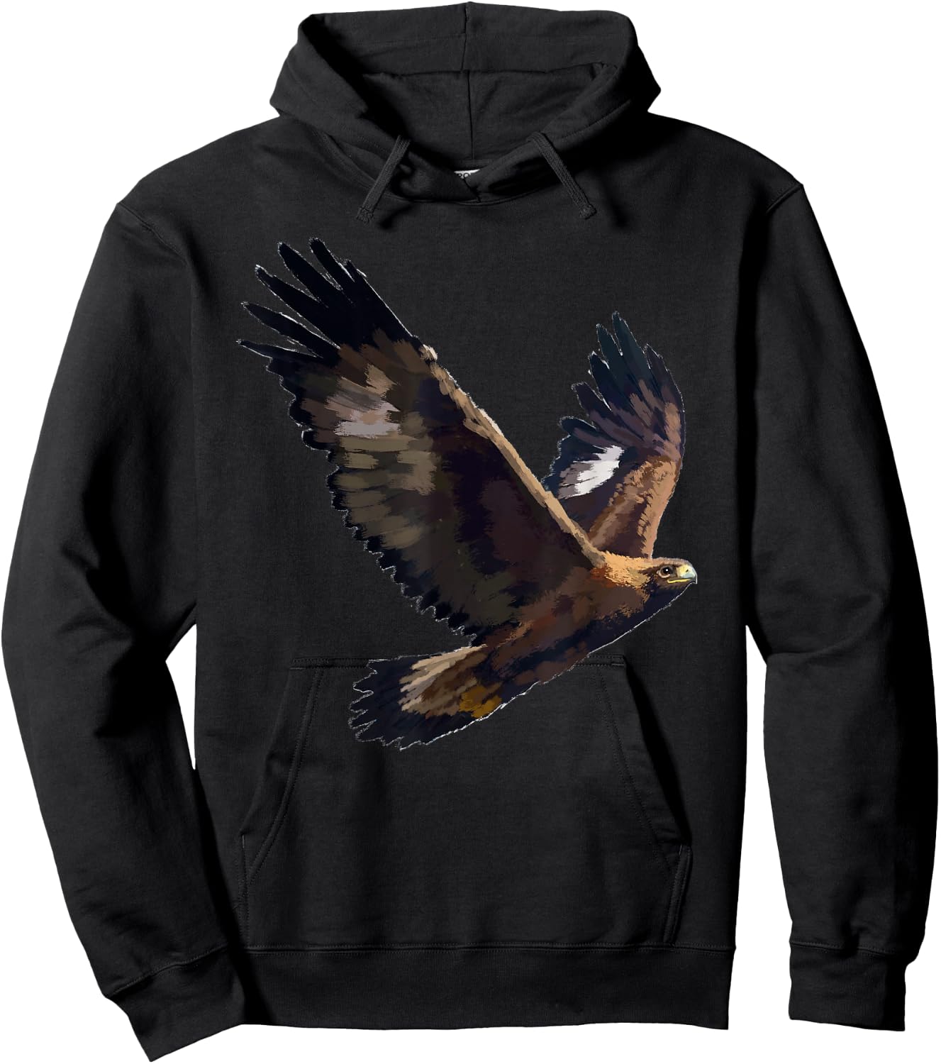 Golden Eagle Bird T Shirt Hoodie - Hoodie | Black