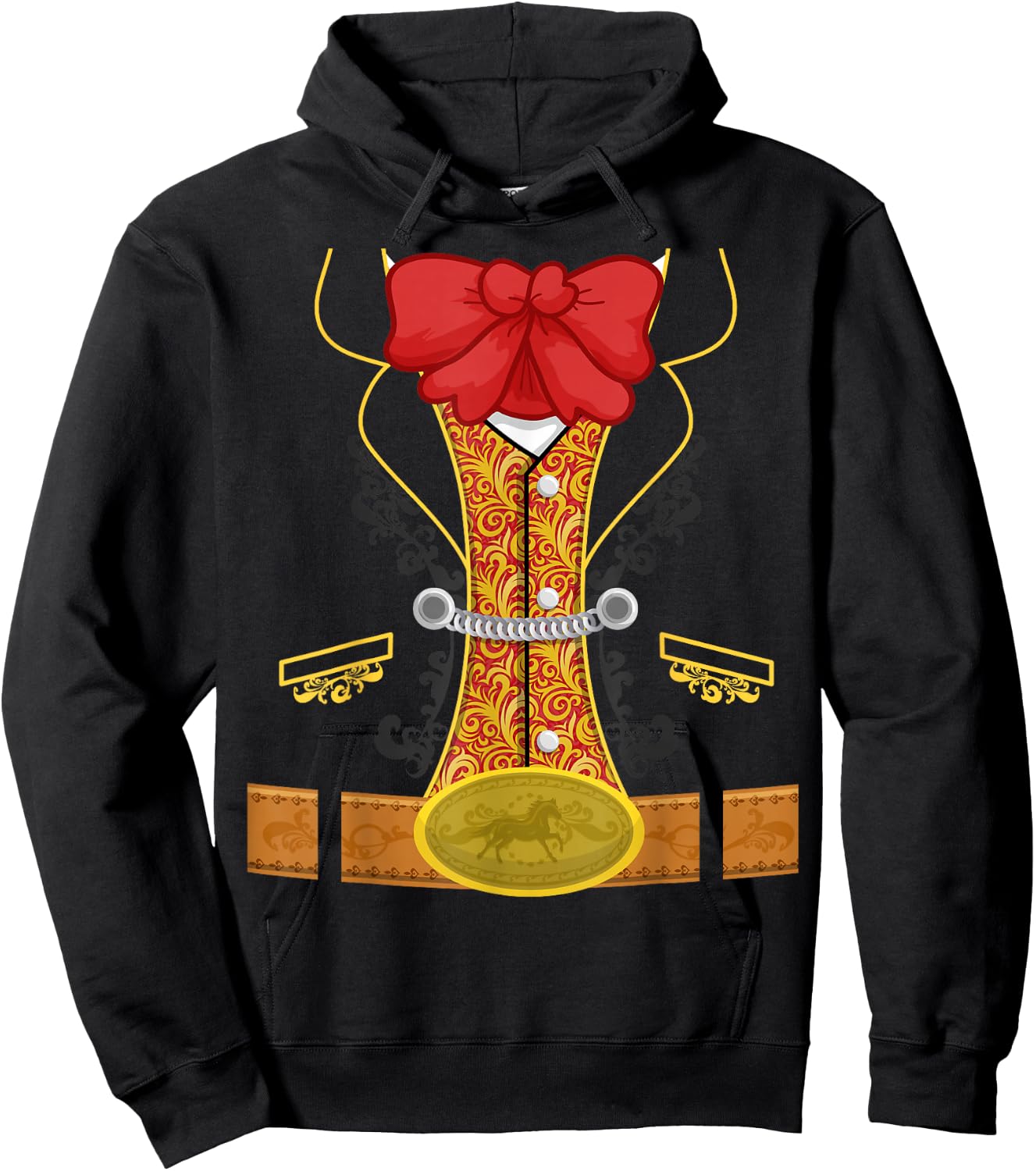 Bull Fighter Costume Men Women Children Matador Hoodie - Hoodie | Black