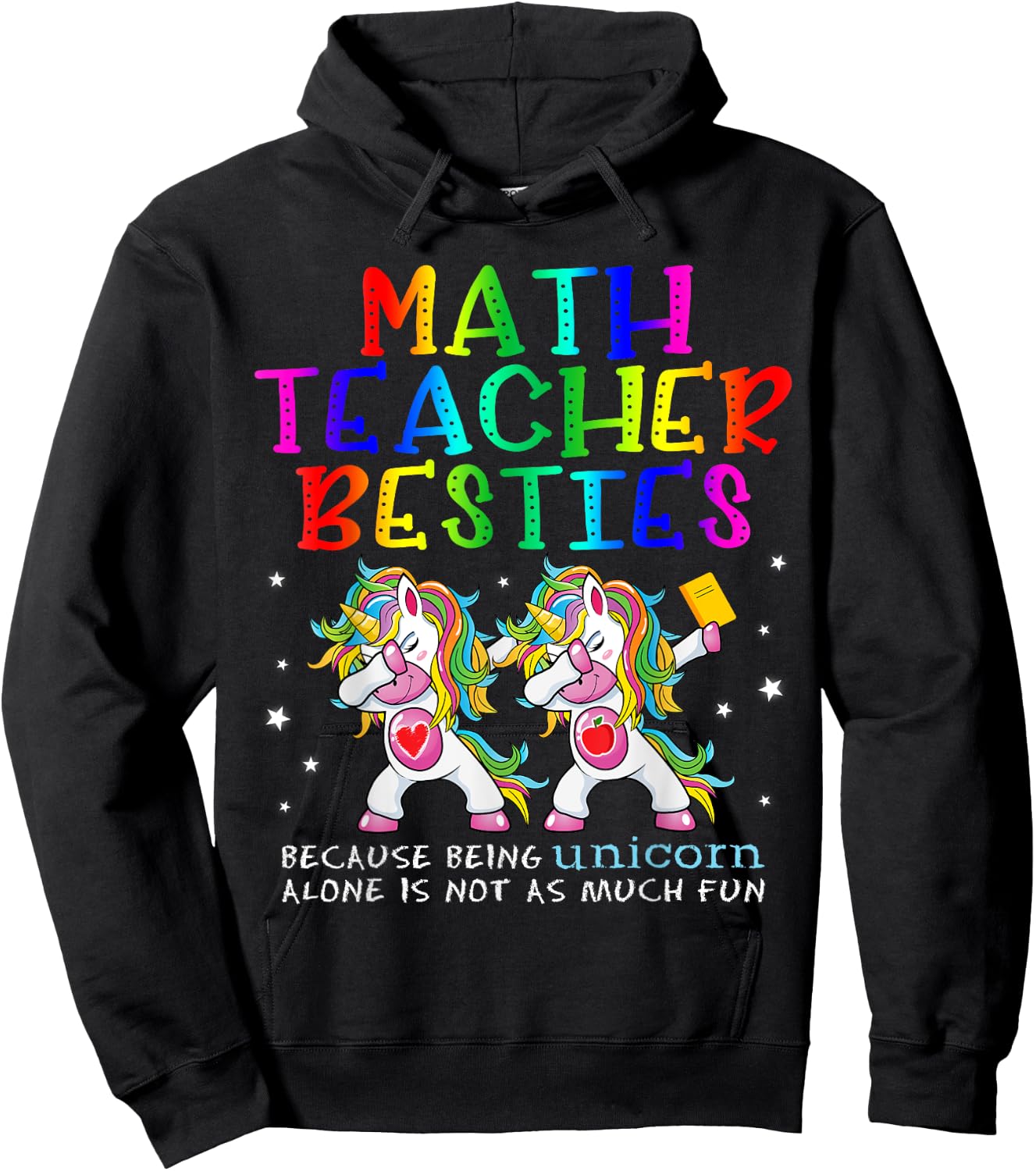 Math Teacher Besties Teacher's Day Best Friend Women Hoodie - Hoodie | Black