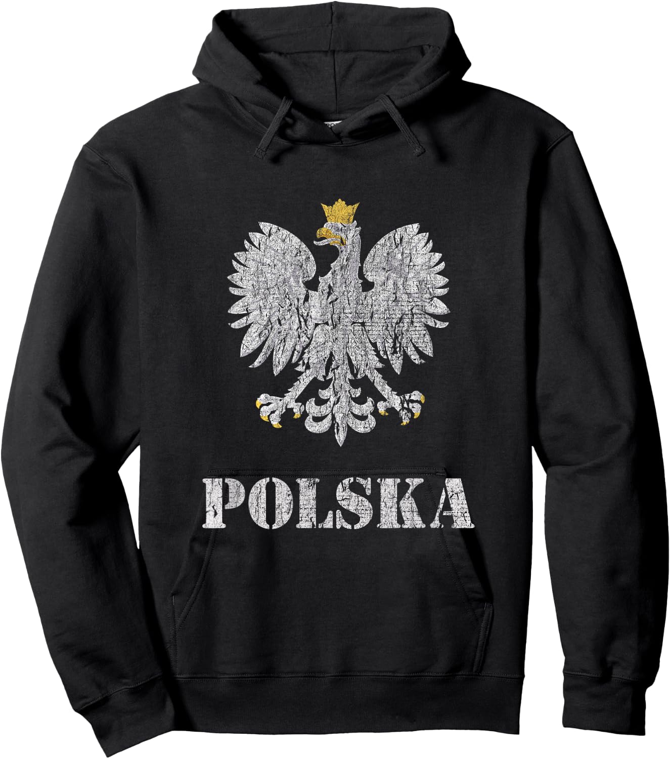 Poland Vintage Polish Eagle Shirt Hoodie - Hoodie | Black