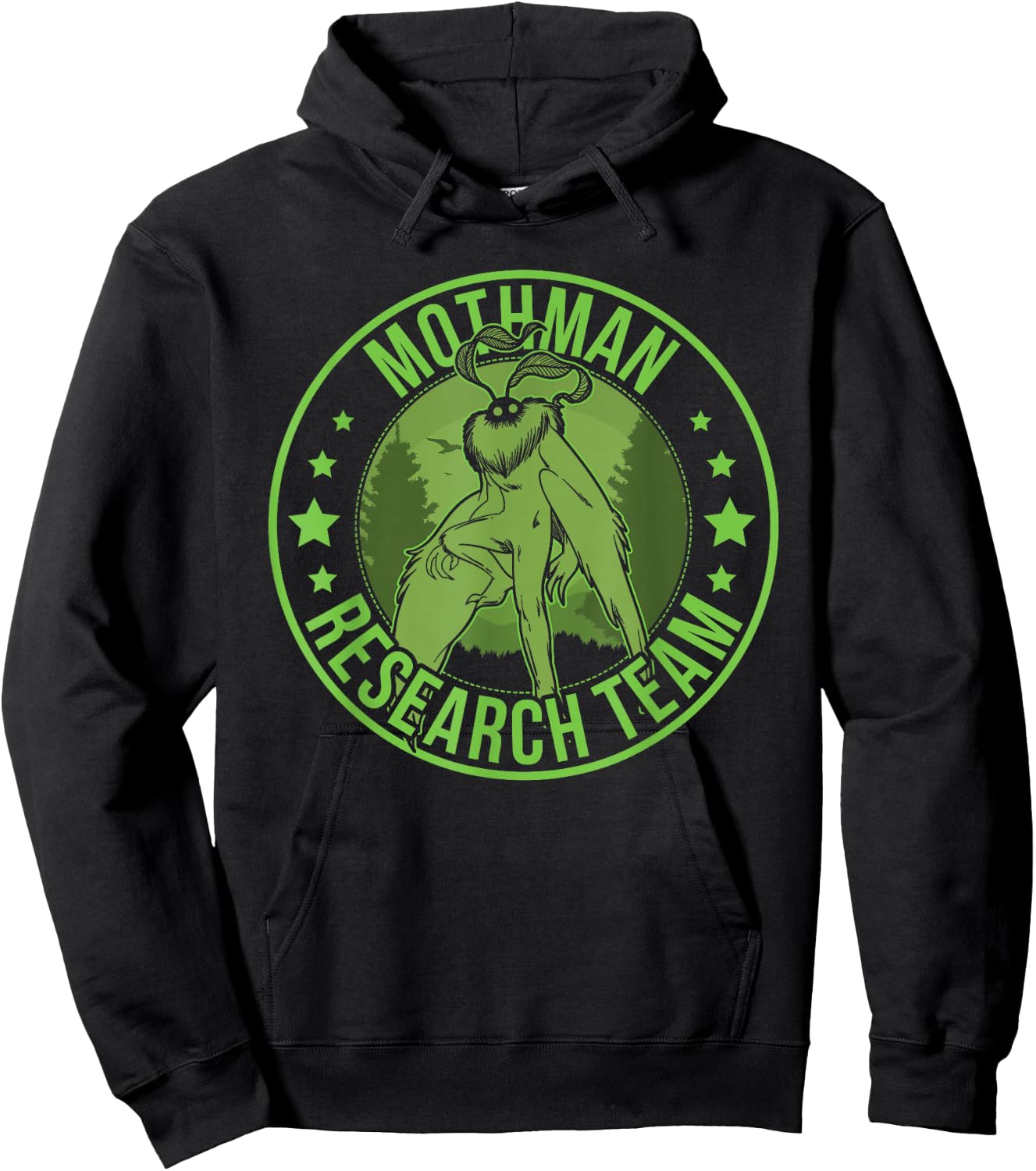 Mothman Hide & Seek Research Team Champion Cryptid Hoodie - Hoodie | Black