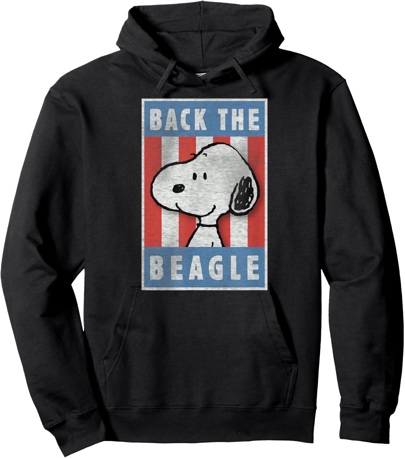 Peanuts Snoopy Back the Beagle Americana Hoodie - Hoodie | Black