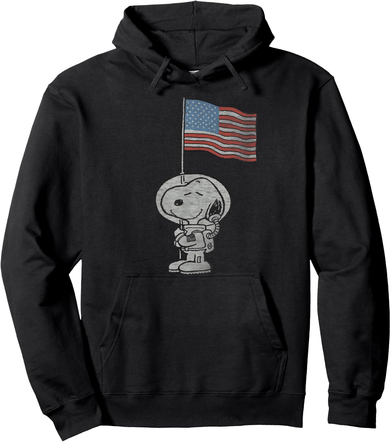 Peanuts Snoopy Astronaut Hoodie - Hoodie | Black