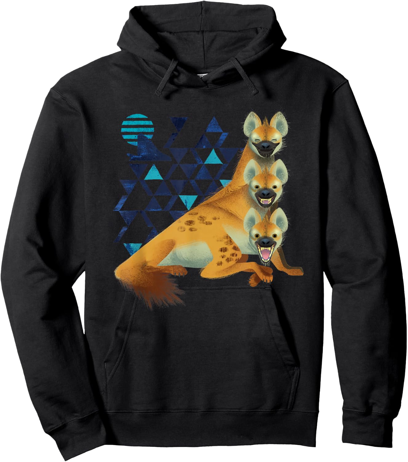 Disney The Lion King Hyenas Geometric Live Action Hoodie - Hoodie | Black