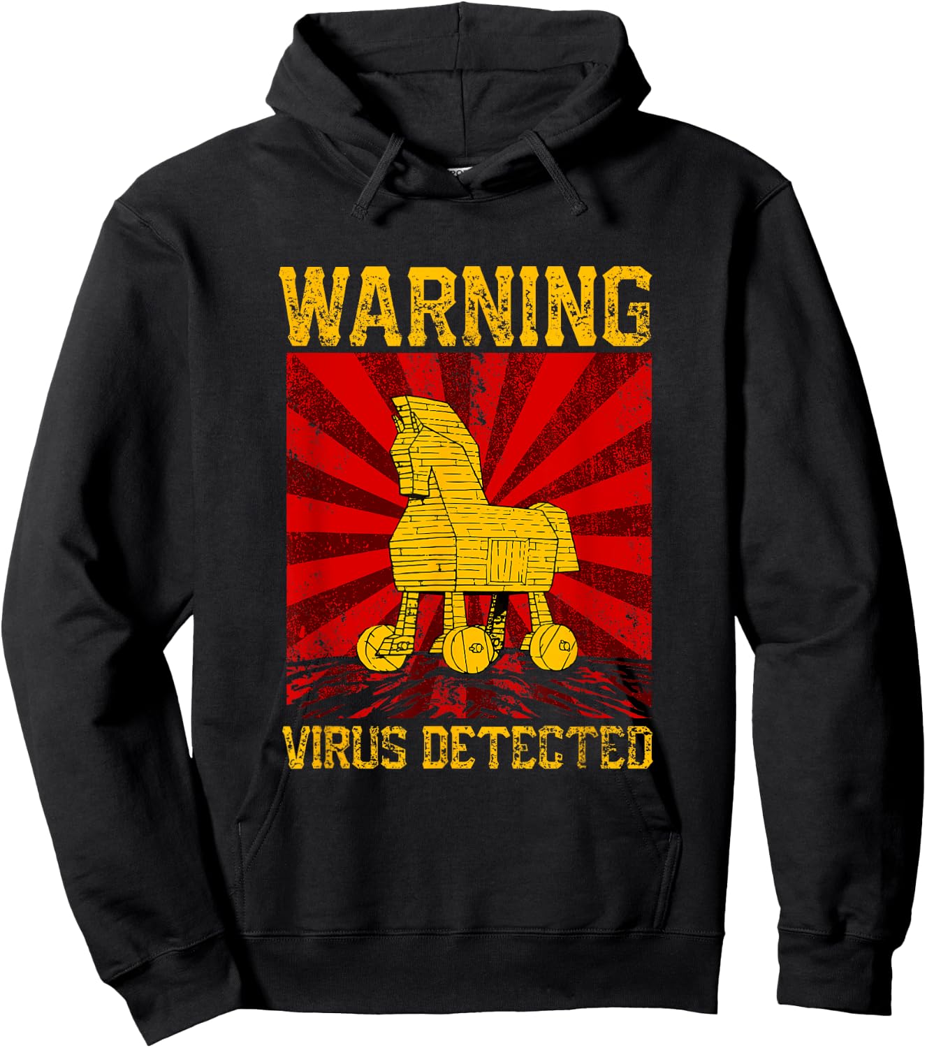 Trojan Horse Hacker Hoodie - Hoodie | Black