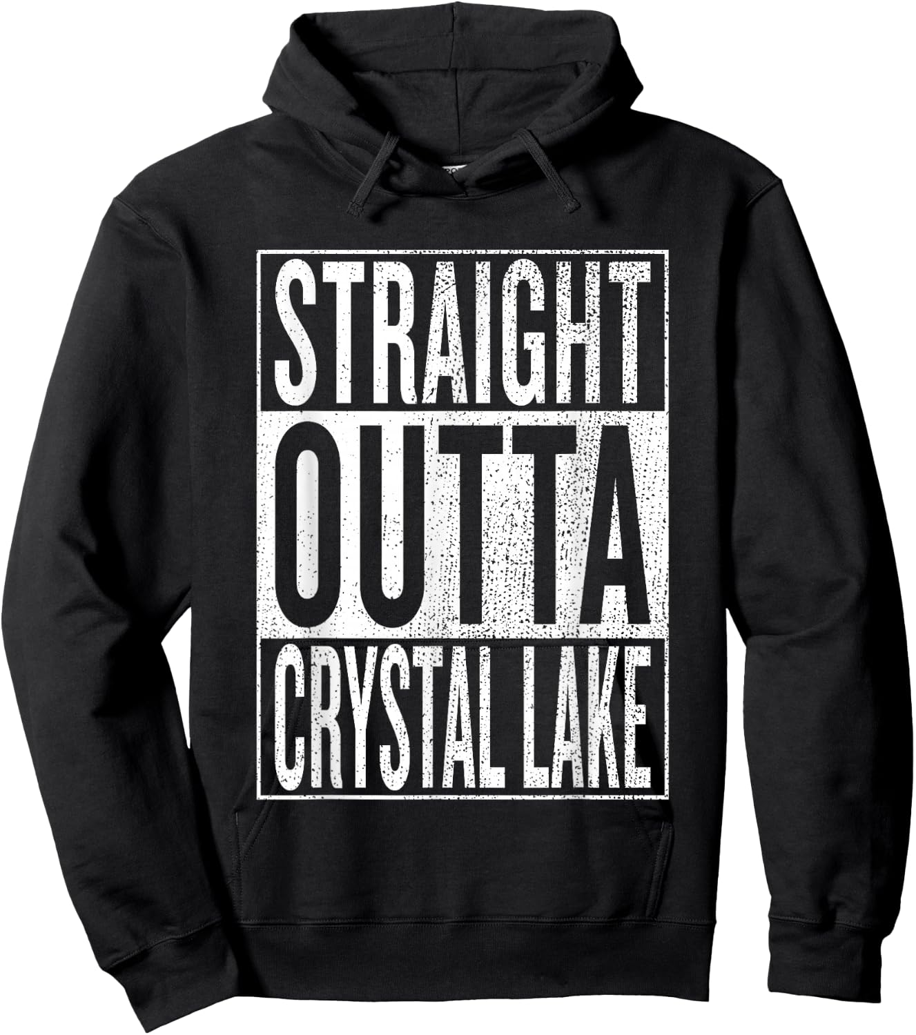 Straight Outta Crystal Lake Great Travel & Gift Hoodie - Hoodie | Black