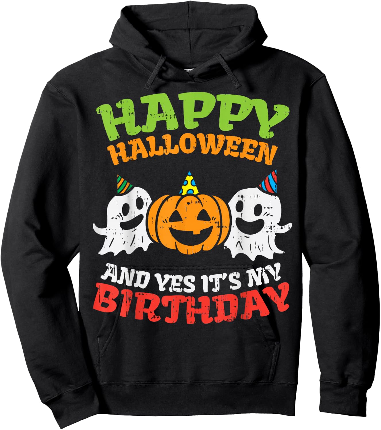 Happy Halloween It's My Birthday Born On Girl Boy Party Gift Hoodie - Hoodie | Black