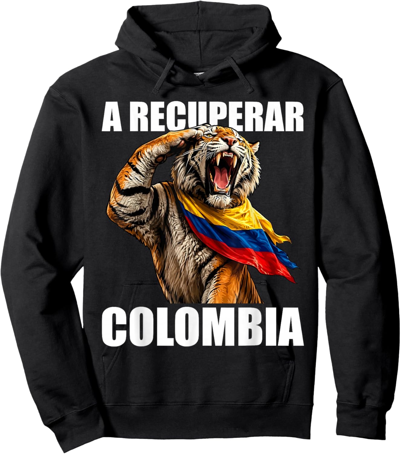 Abelardo Presidente 2026 Colombian Flag Firme por la Patria Hoodie - Hoodie | Black