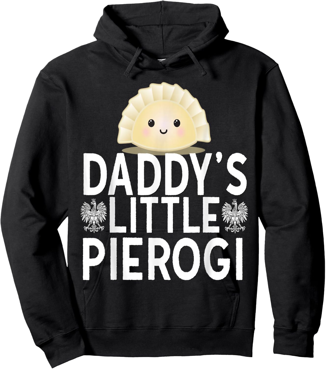 Daddys Little Pierogi Shirt Kids Dyngus Polish Dad Poland Hoodie - Hoodie | Black