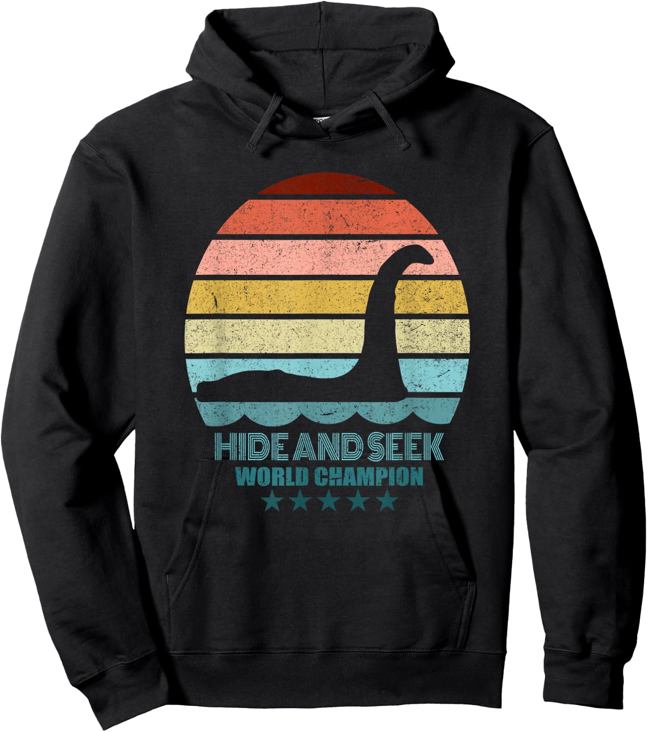 Nessie Hide And Seek Shirt - Lochness Monster Hoodie - Hoodie | Black