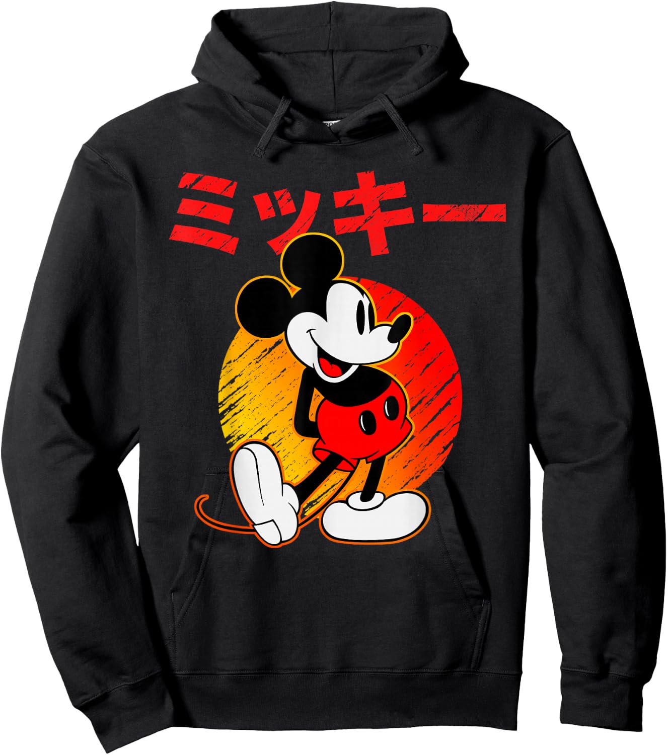 Disney - Mickey Mouse Katakana Hoodie - Hoodie | Black