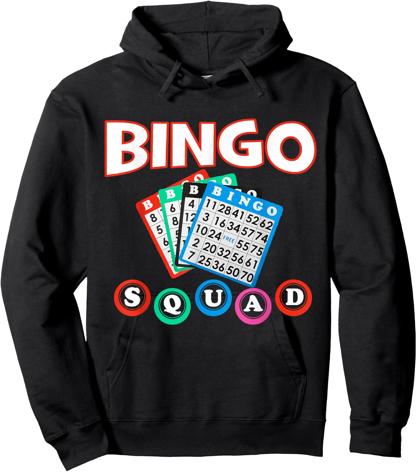 Bingo Squad Shirt & men Hoodie - Hoodie | Black