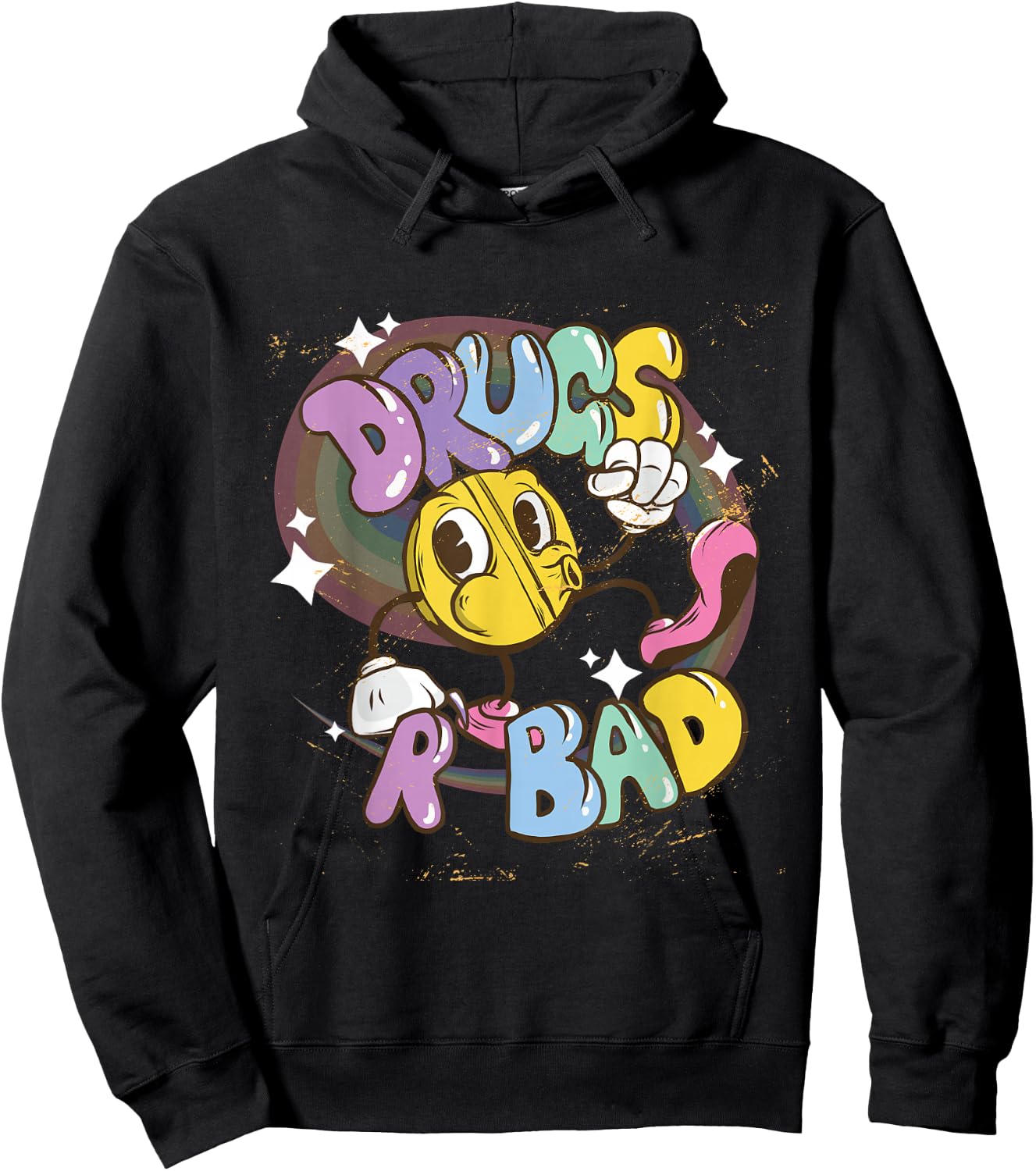 Drugs are Bad - Funny Graphic Hoodie - Hoodie | Black