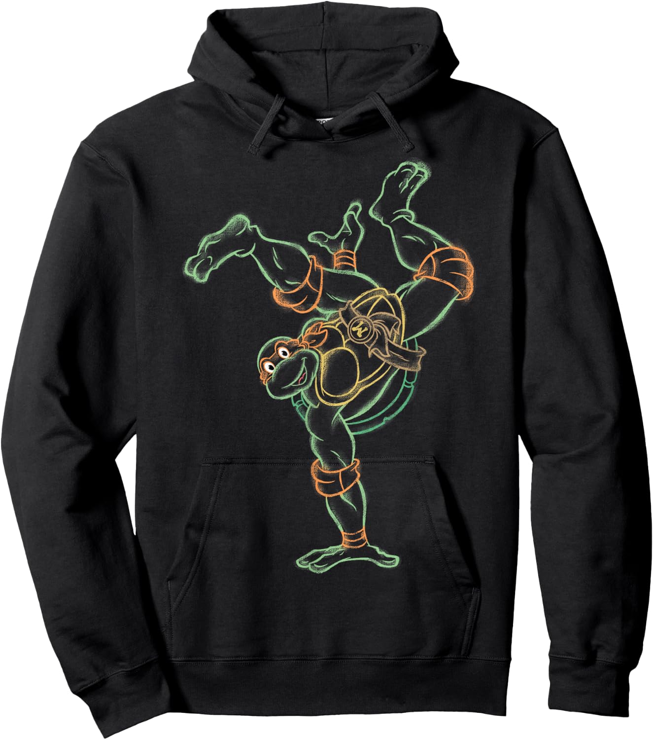 Teenage Mutant Ninja Turtles Michelangelo Hand Stand Hoodie - Hoodie | Black