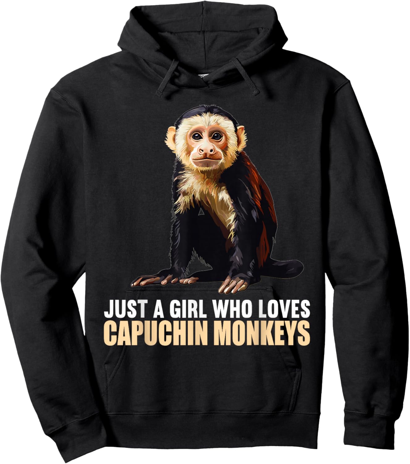 Capuchin Monkeys Capuchin Monkey Hoodie - Hoodie | Black