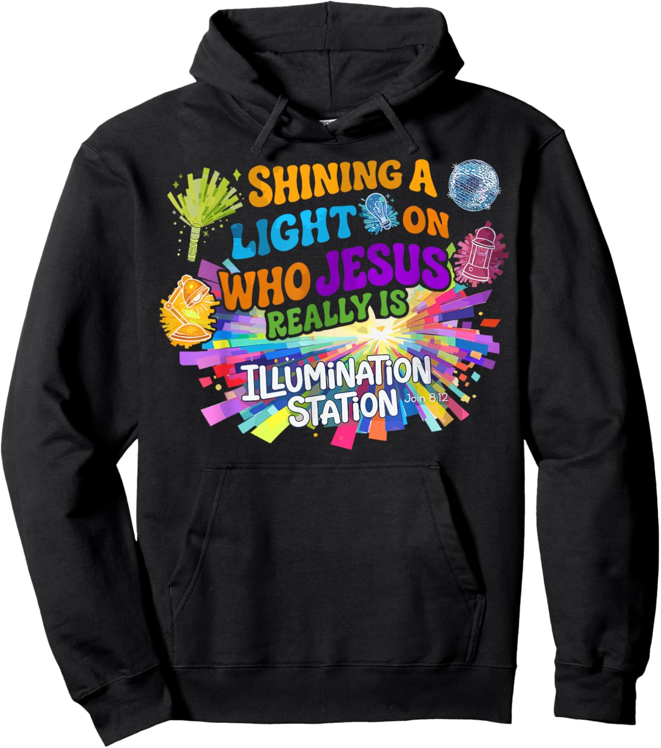 Jesus Light of The World Illumination Station VBS 2026 Hoodie - Hoodie | Black