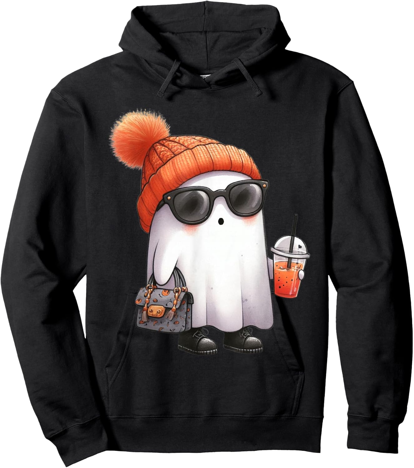 Ghost Halloween Party Costume Kids Hoodie - Hoodie | Black