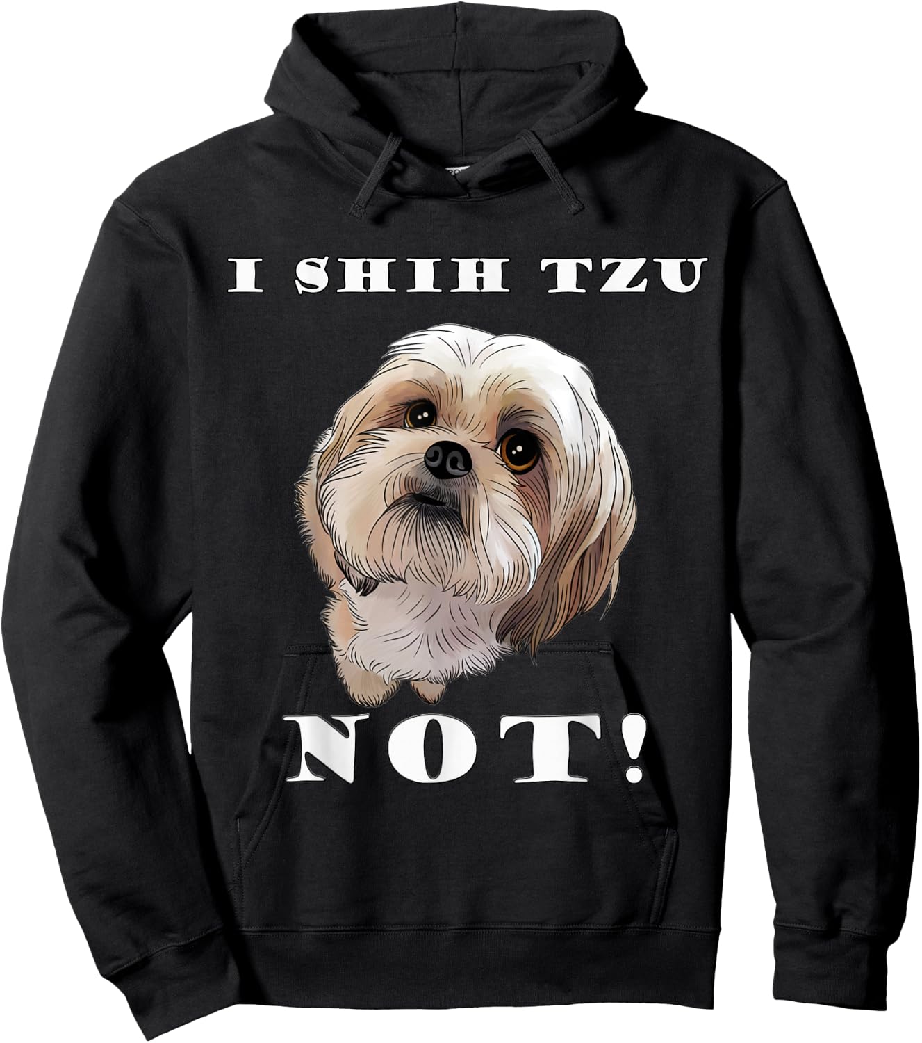 I Love My SHIH TZU Cute Shih Tzu Puppy Dog Lover Women Girls Kids Hoodie - Hoodie | Black