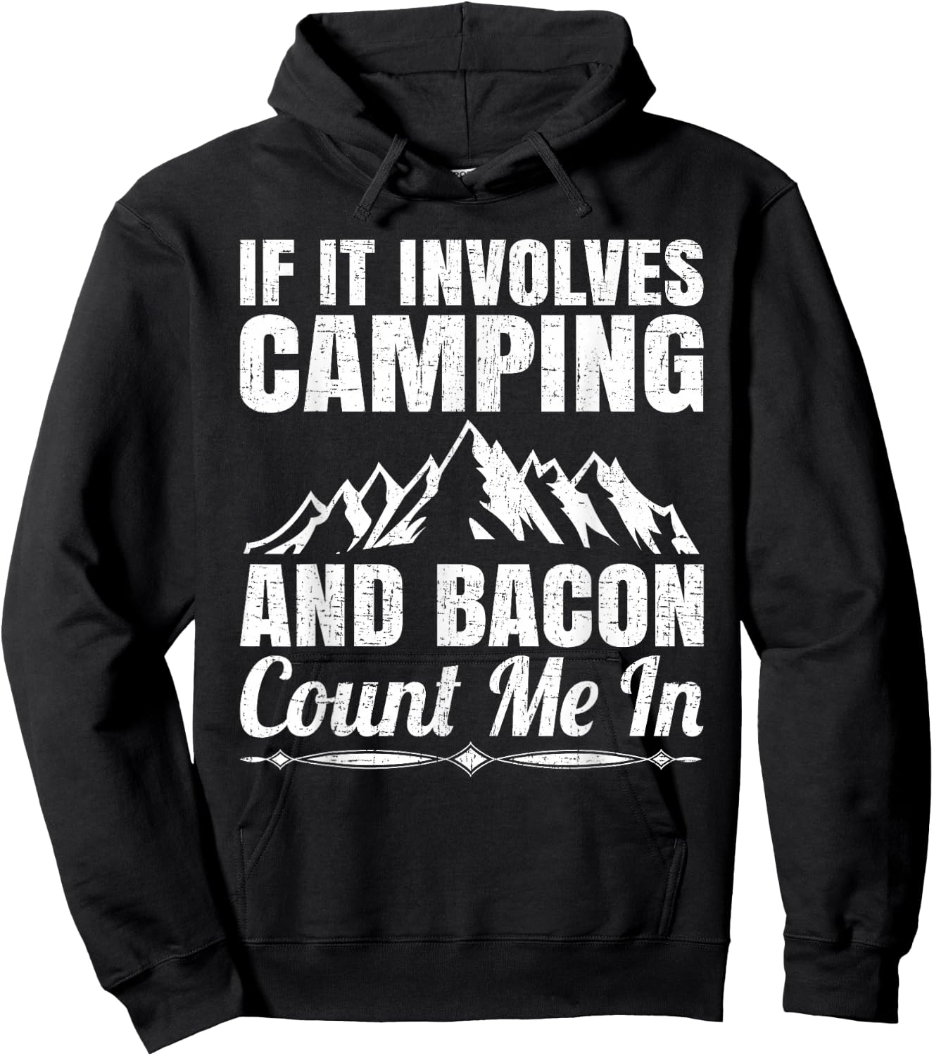 If it involves camping and bacon count me Hoodie - Hoodie | Black