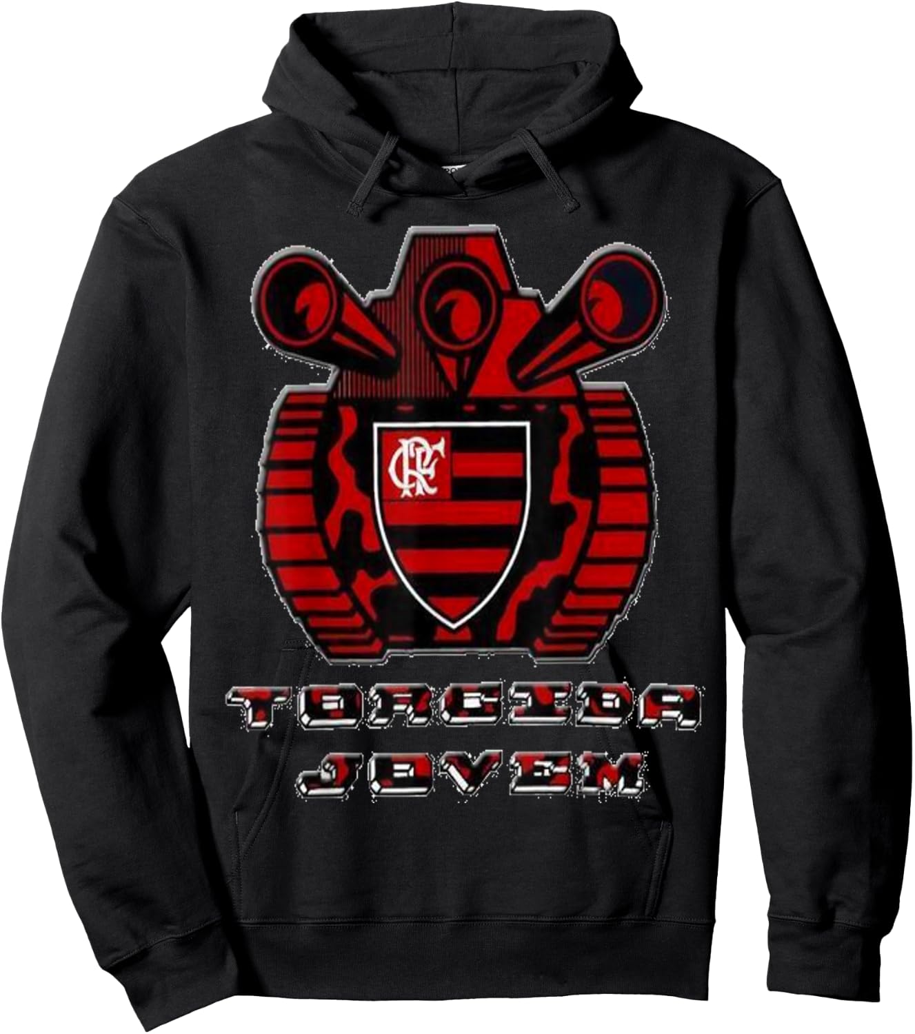 Camisa do Flamengo Camisa de torcida mengo Blusa Flamengo Hoodie - Hoodie | Black