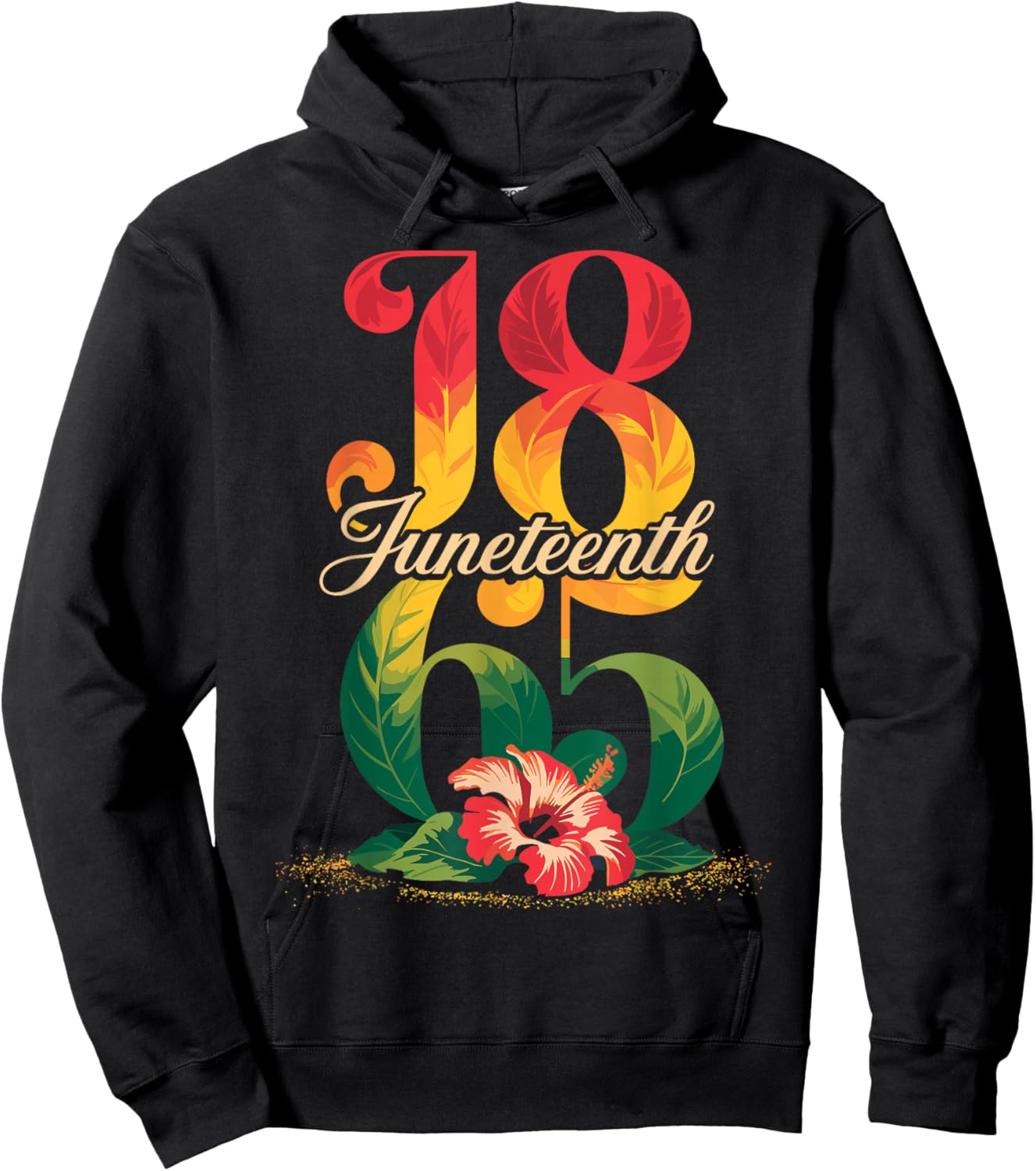 Juneteenth Black Women Flower Graphic Juneteenth 1865 Women Hoodie - Hoodie | Black