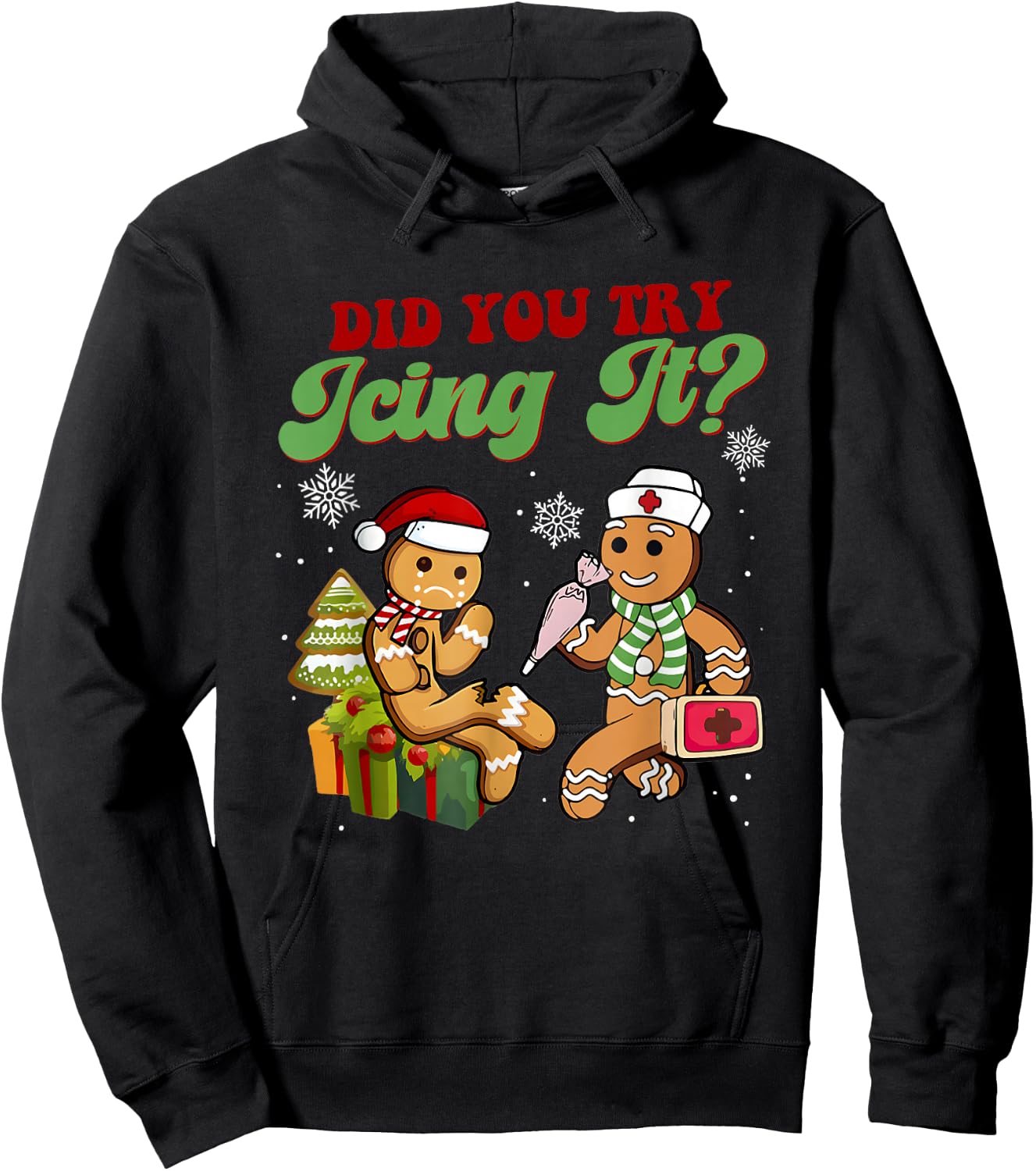 Ginger Cookies Did You Try Jcing It Christmas Hoodie - Hoodie | Black