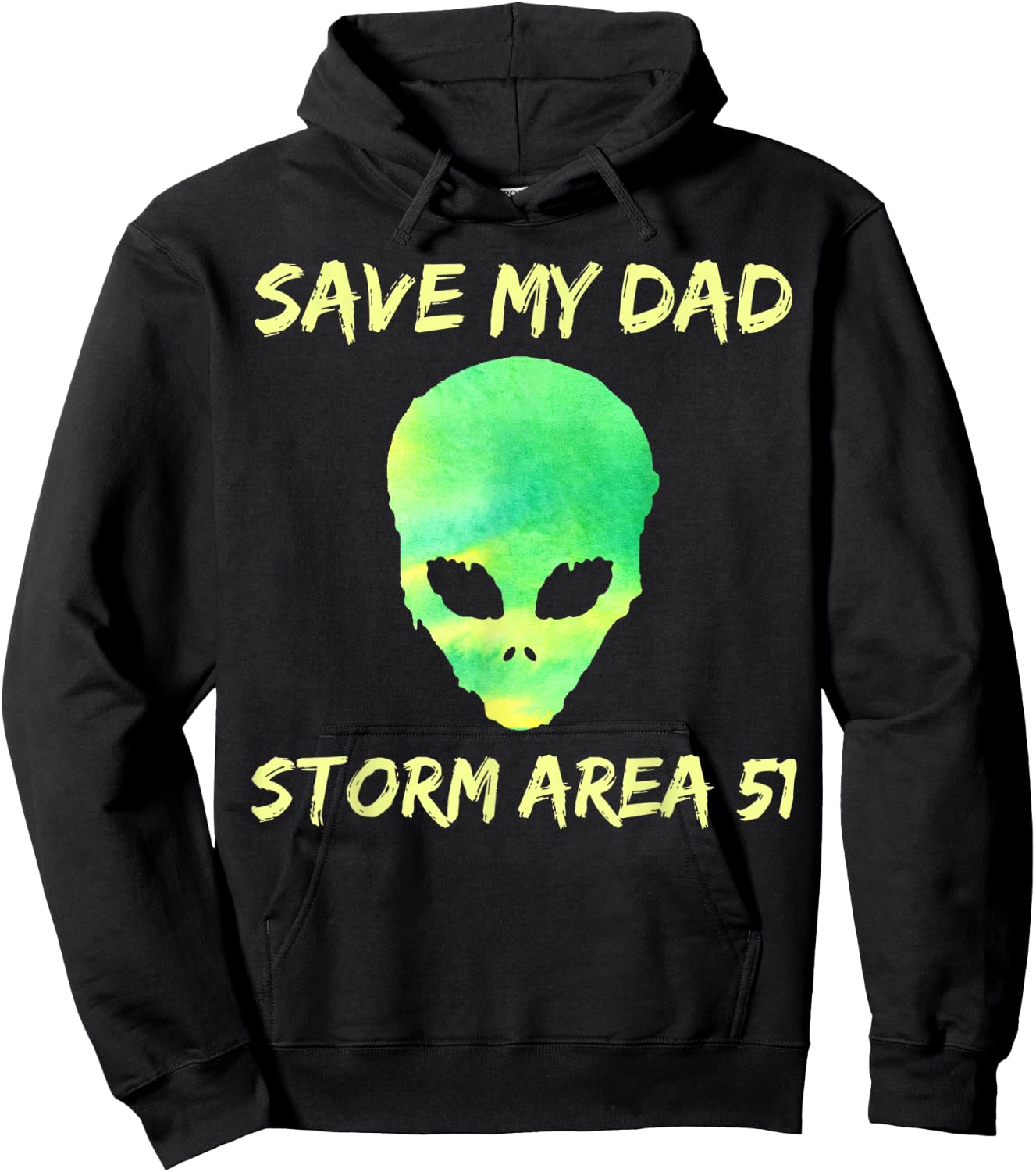 Area 51 Alien Save Dad Hoodie - Hoodie | Black